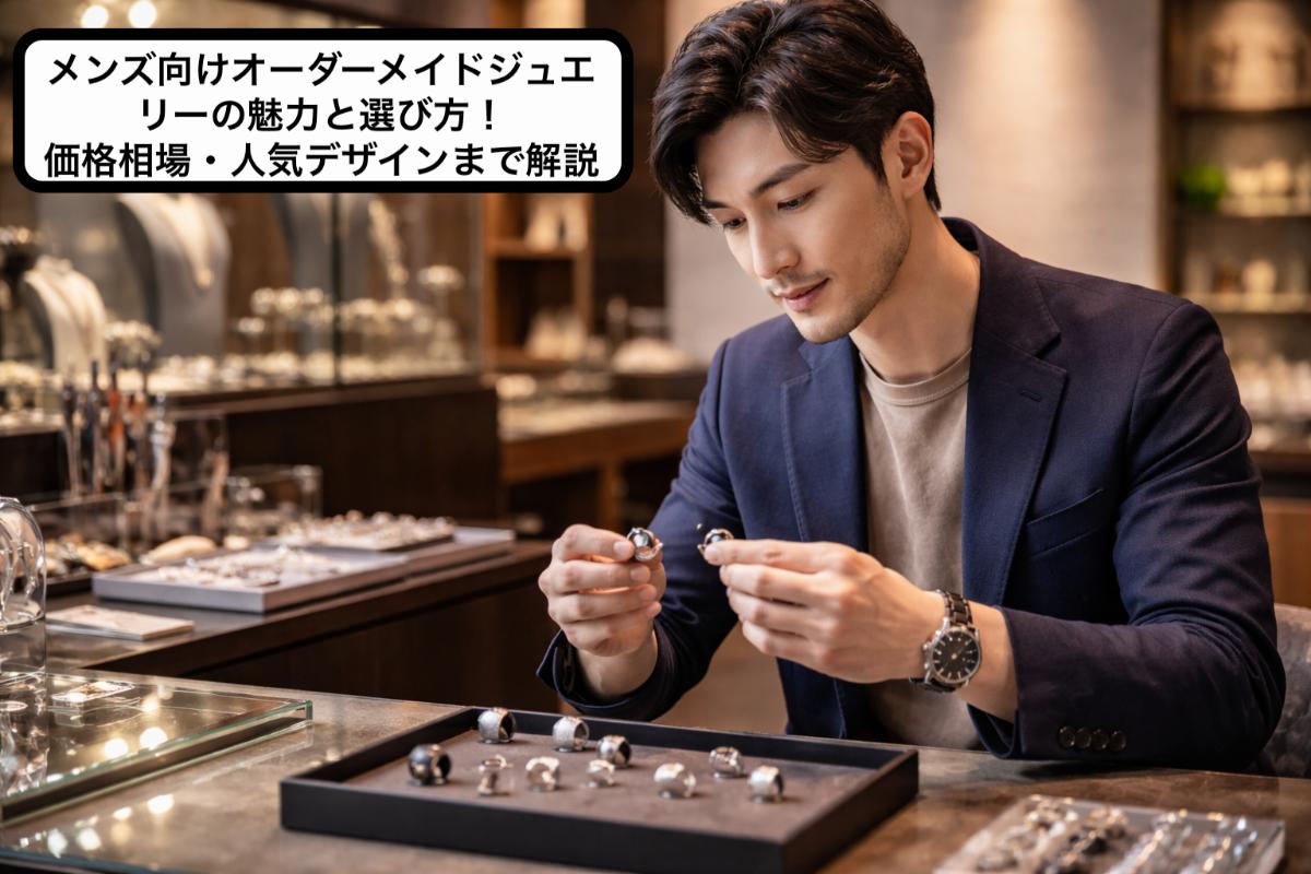 メンズ向けオーダーメイドジュエリーの魅力と選び方!価格相場・人気デザインまで解説