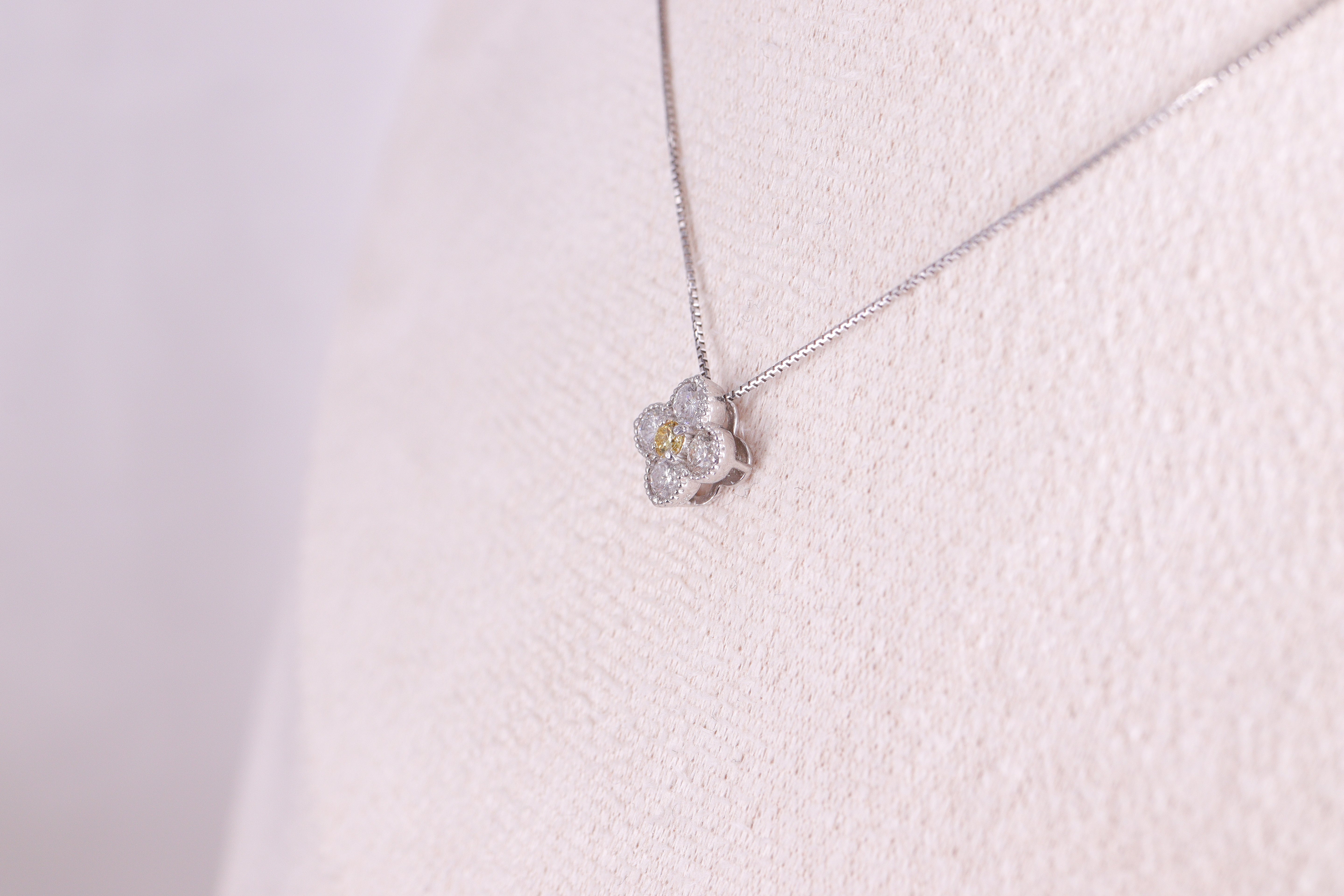 50%OFF ダイヤモンド/イエローダイヤモンド Pt900 ペンダント