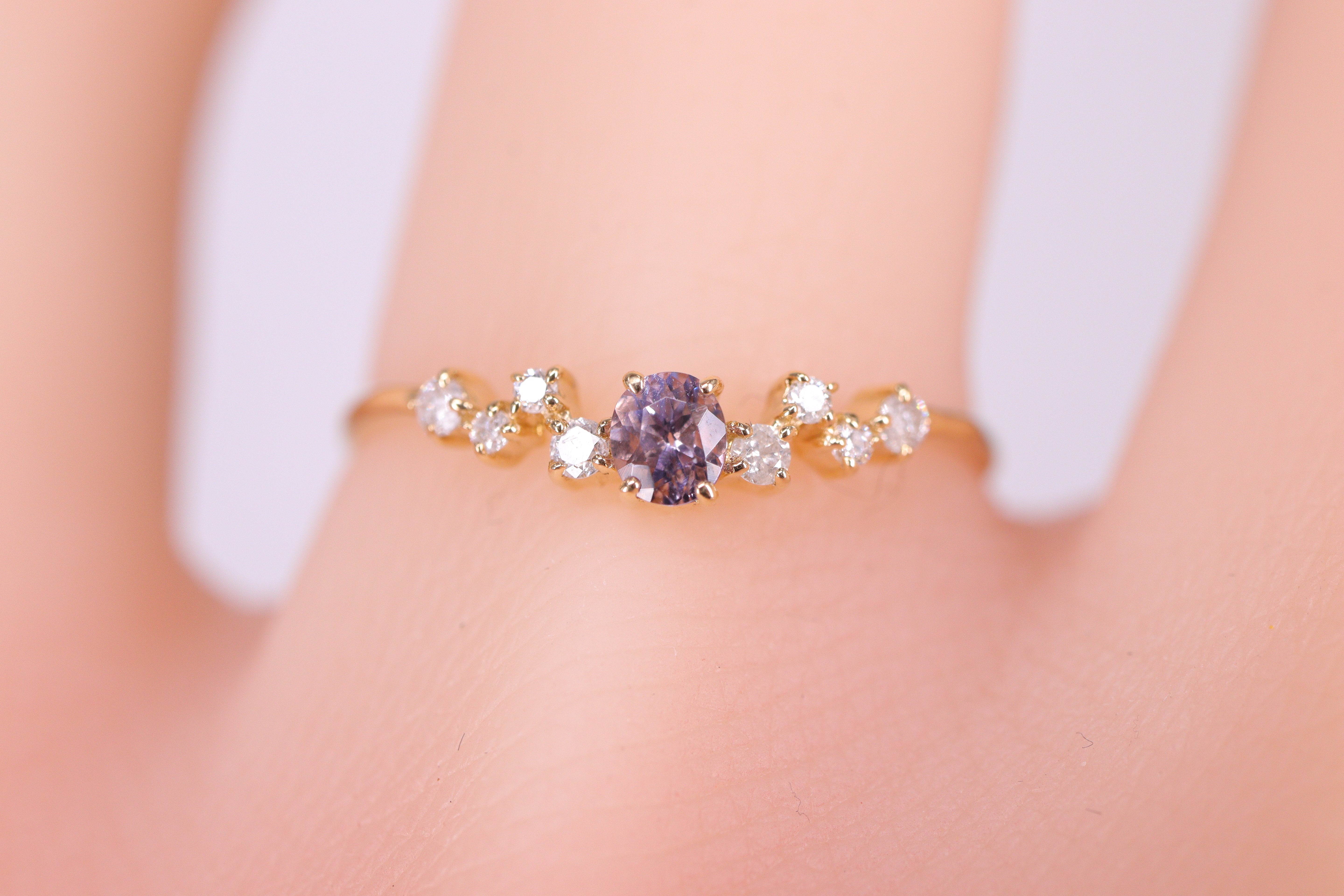 ☆1点限り☆パープルスピネルK18YG リング