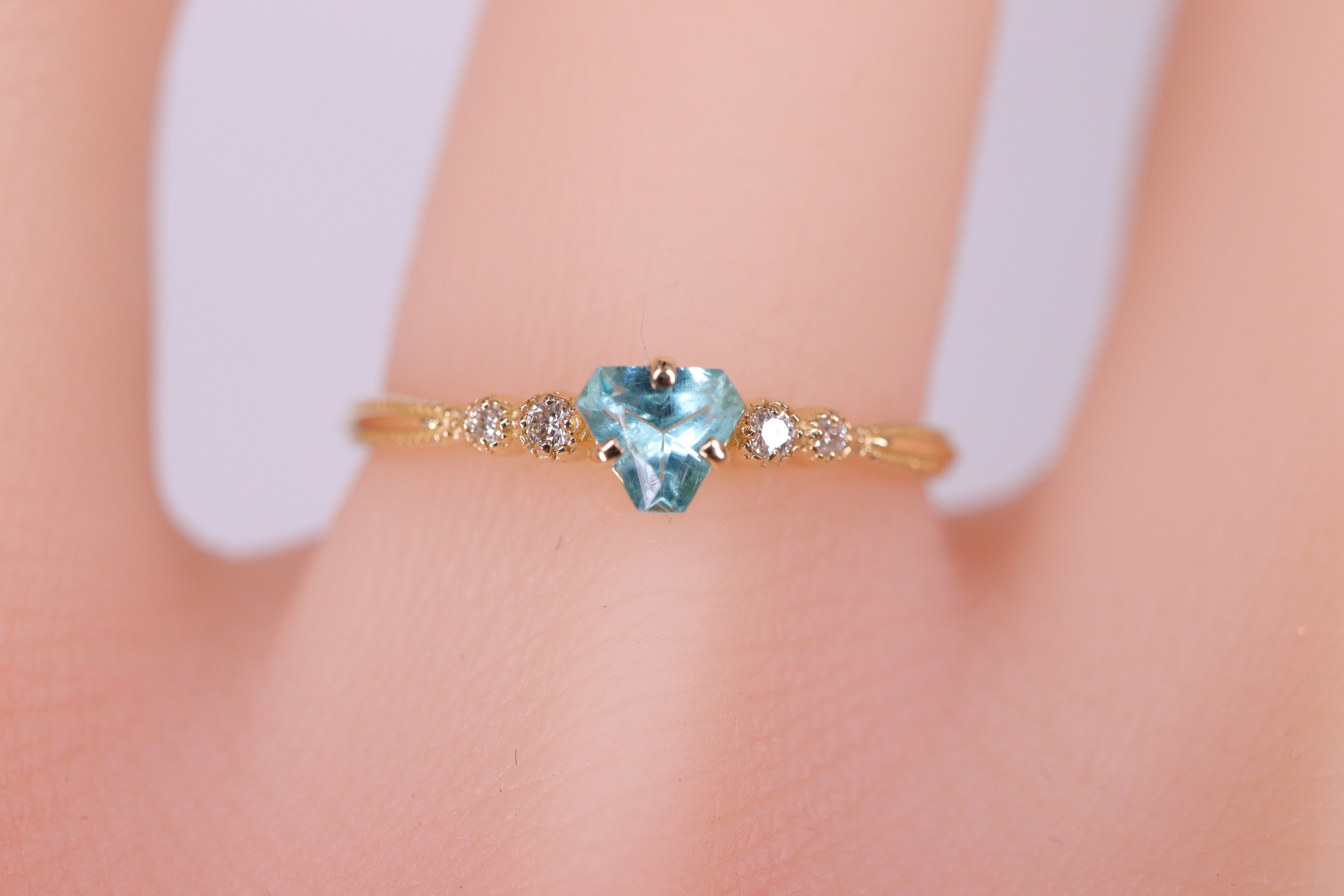 ☆1点限り☆アパタイトK18YGリング