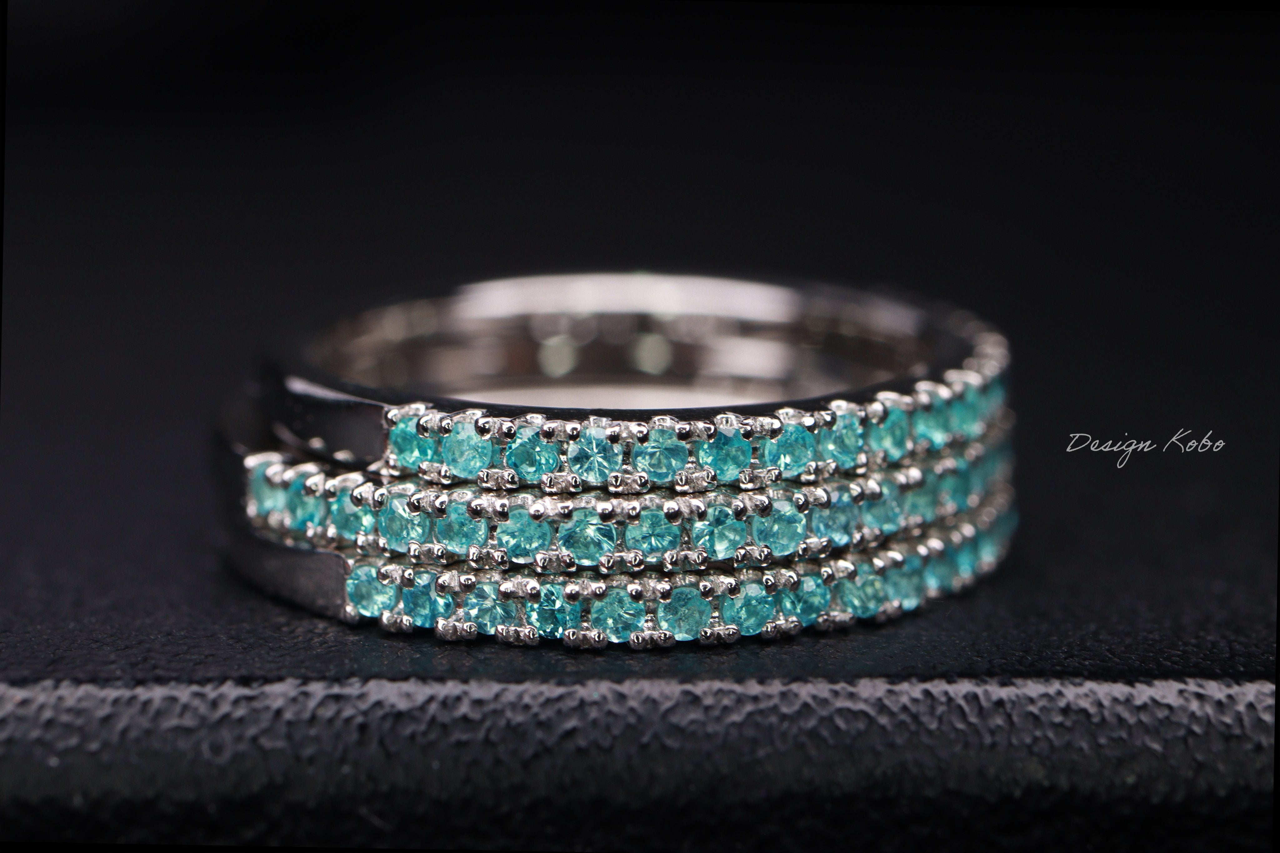 《限定2本》<BR>パライバトルマリンエタニティリング