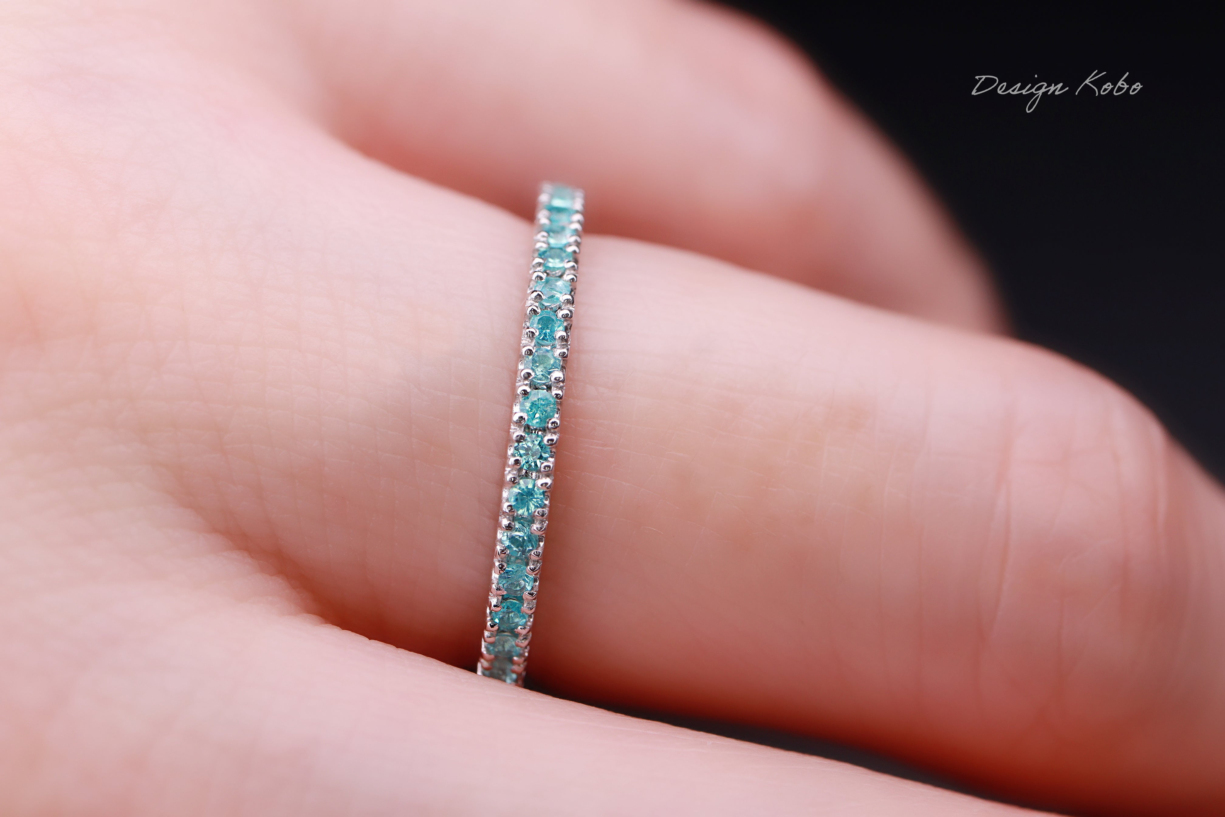 《限定2本》<BR>パライバトルマリンエタニティリング