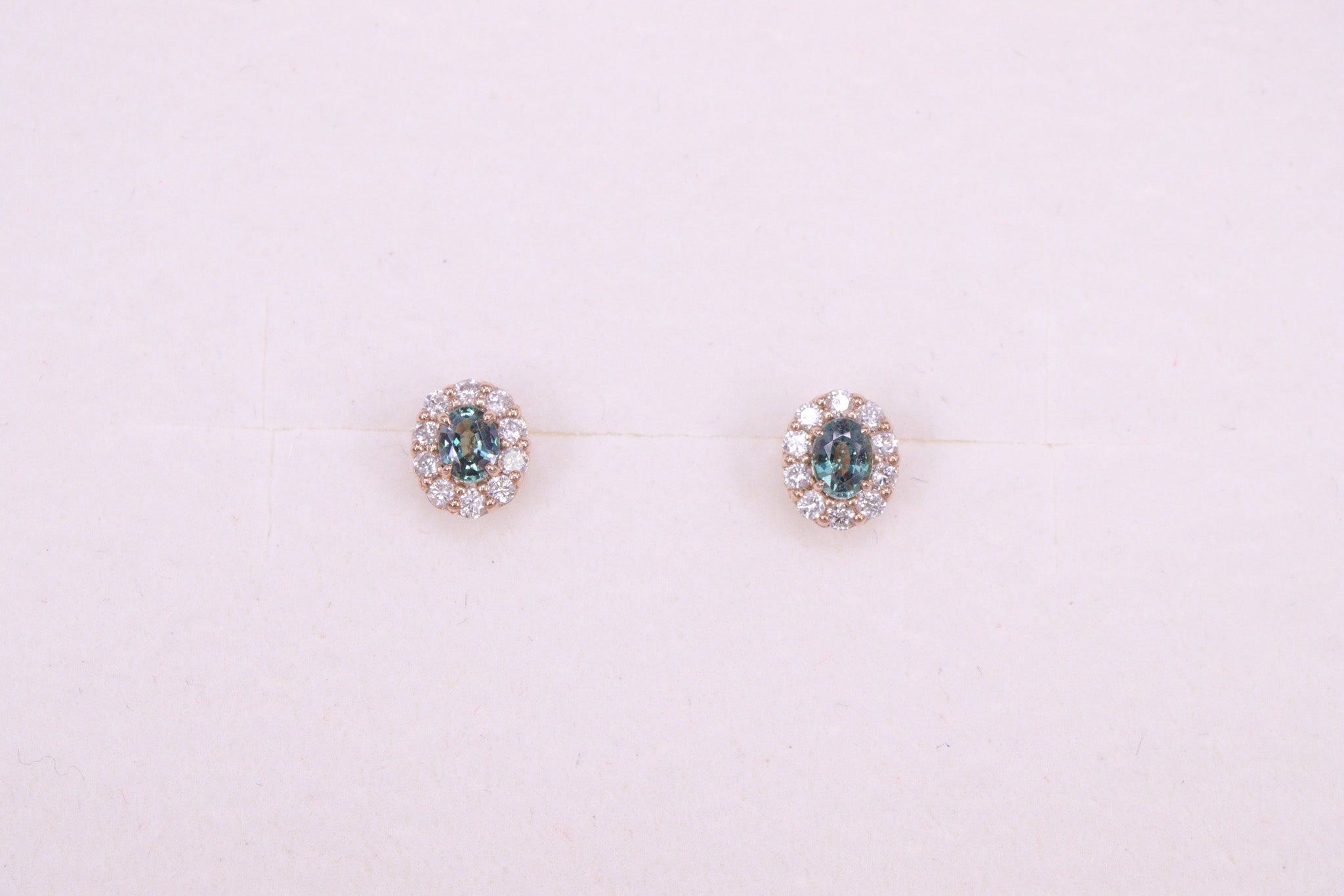 アレキサンドライト K18PG ピアス