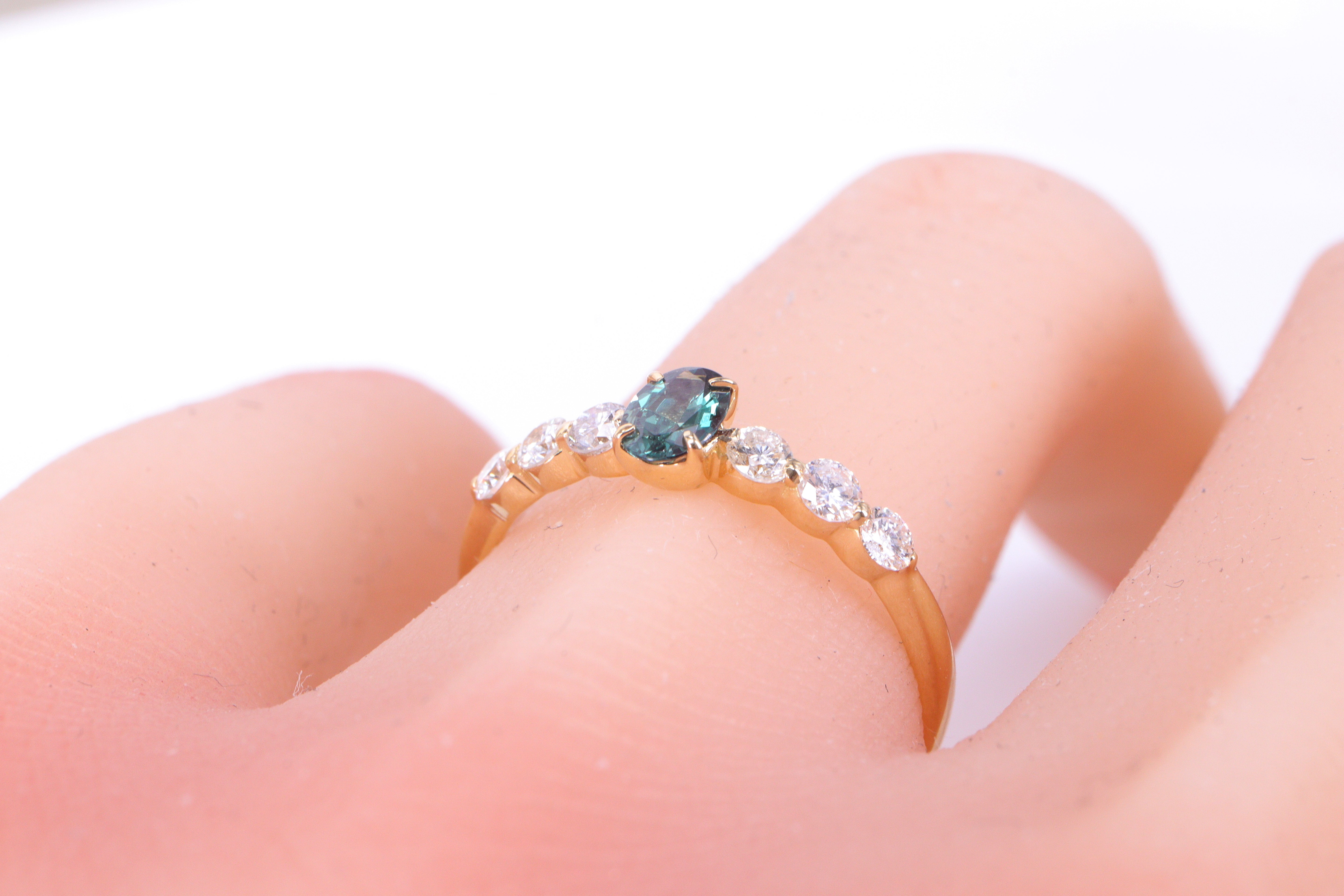 【新春特別価格】アレキサンドライト K18YG リング