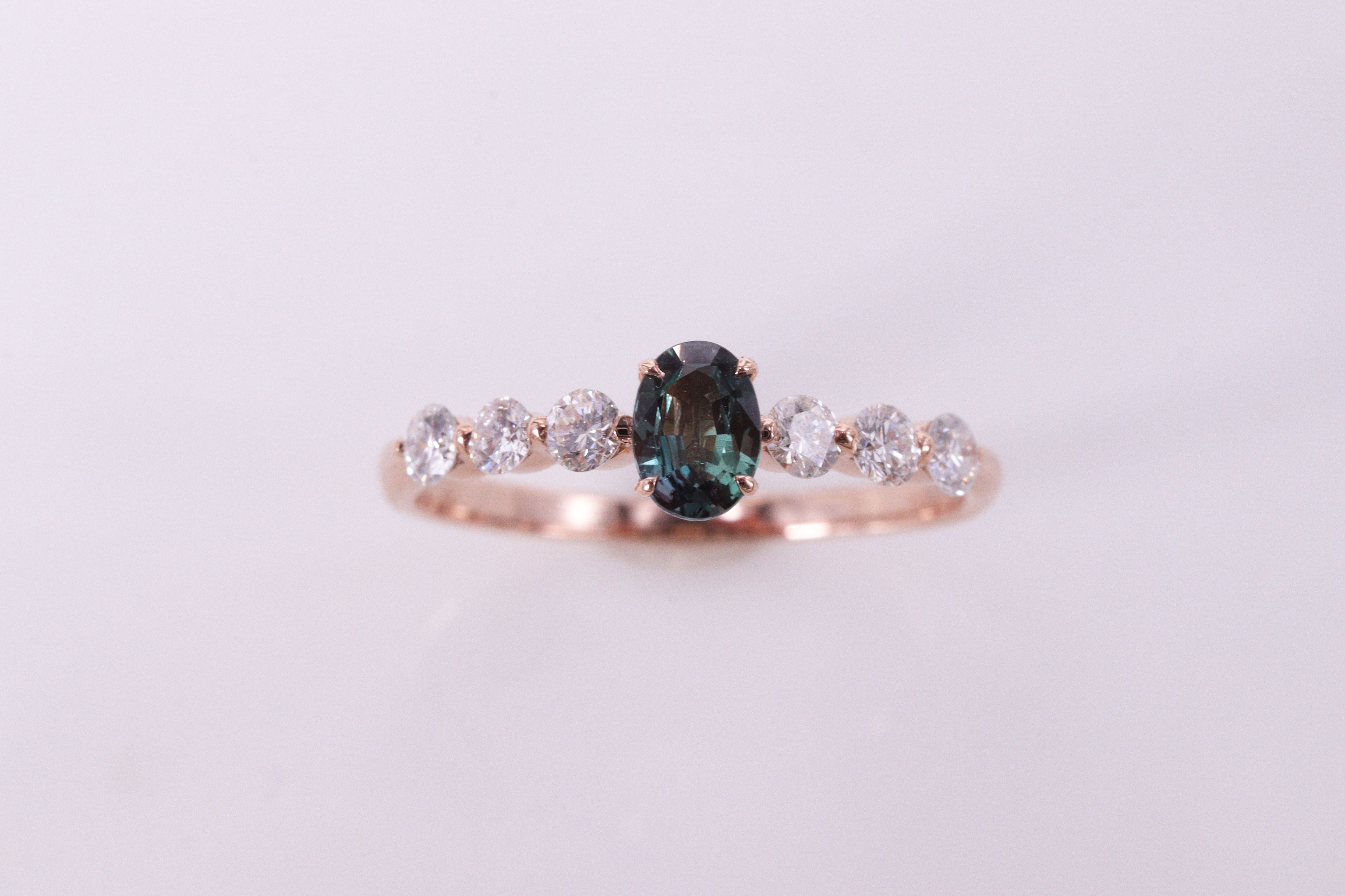 【新春特別価格】アレキサンドライト K18PG リング