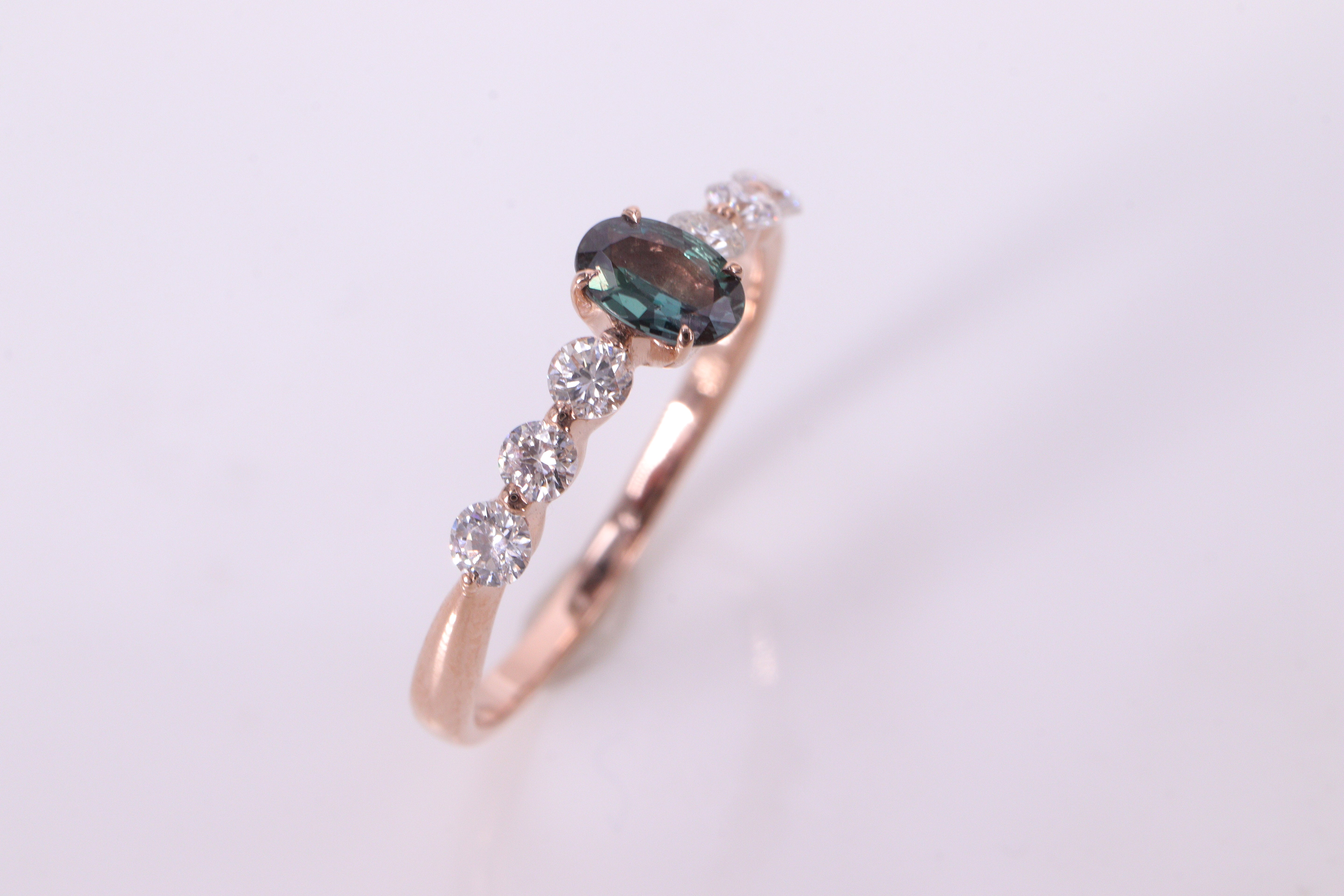 【新春特別価格】アレキサンドライト K18PG リング