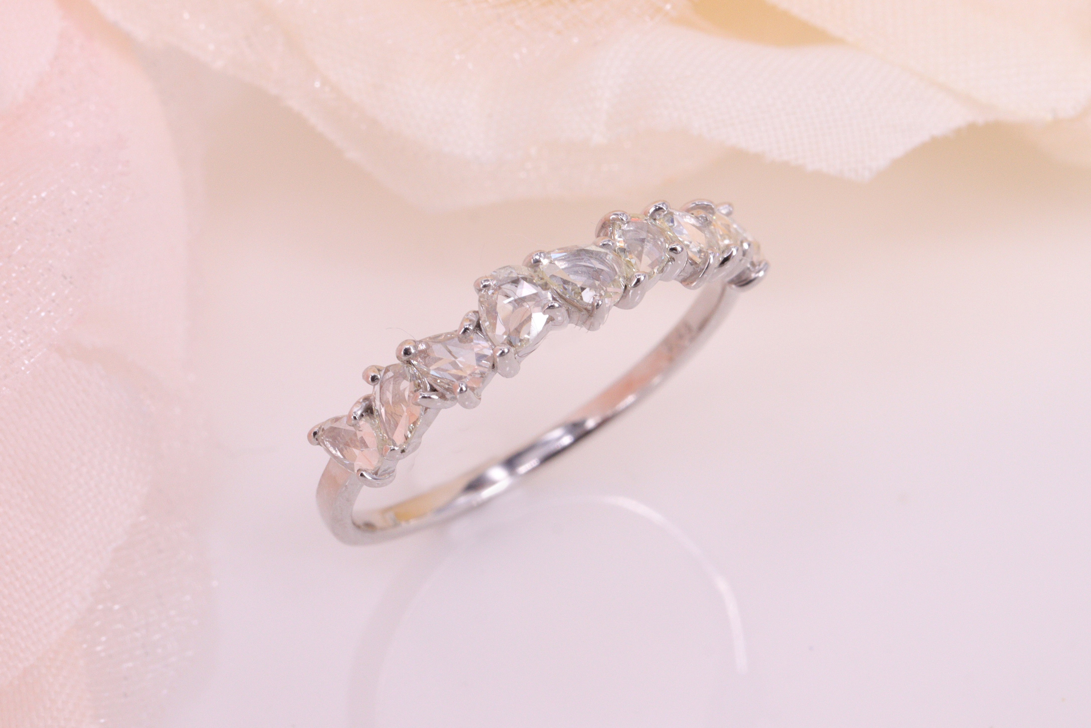 ローズカットダイヤモンド Pt リング N3915