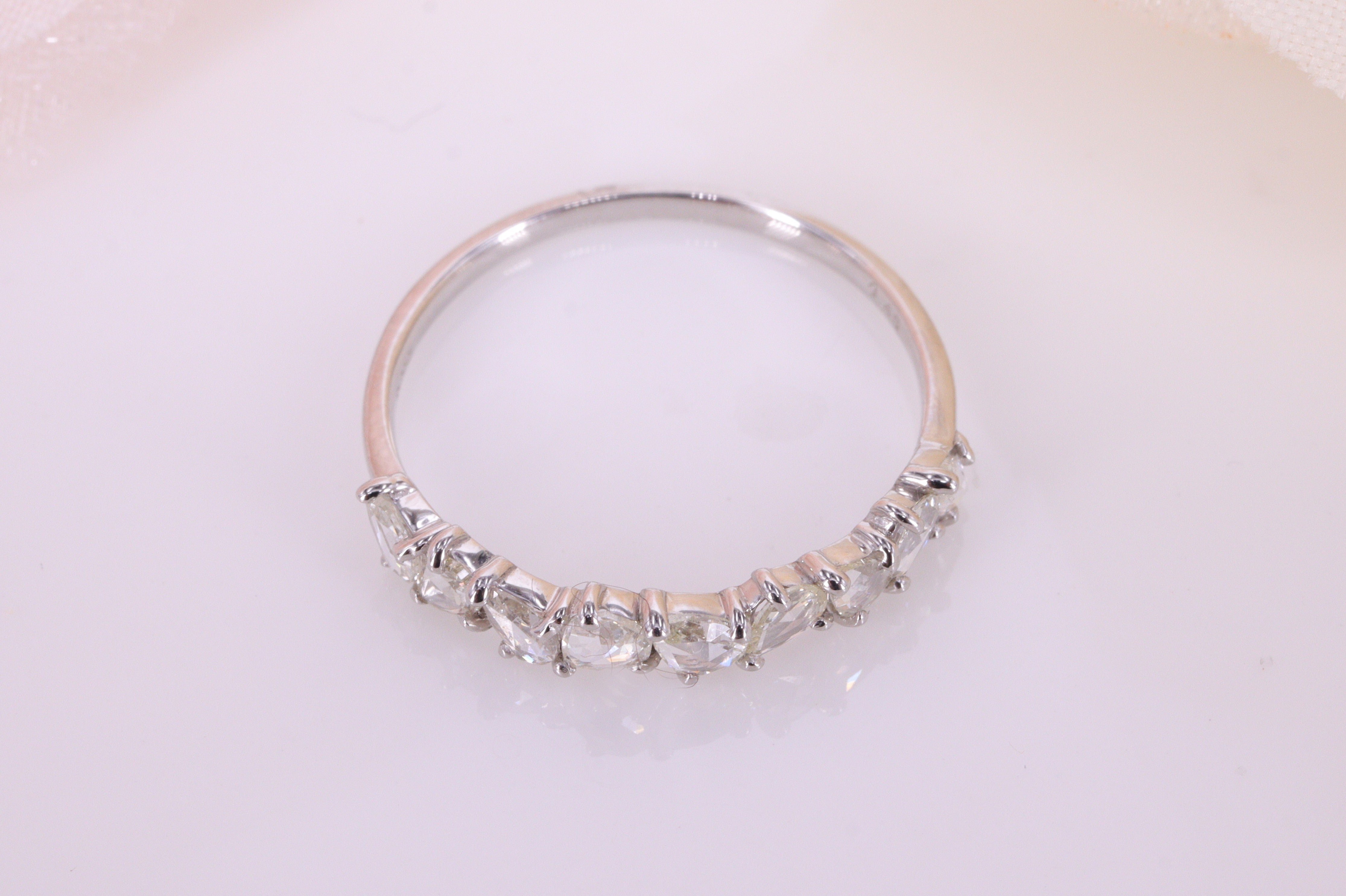 ローズカットダイヤモンド Pt リング N3915