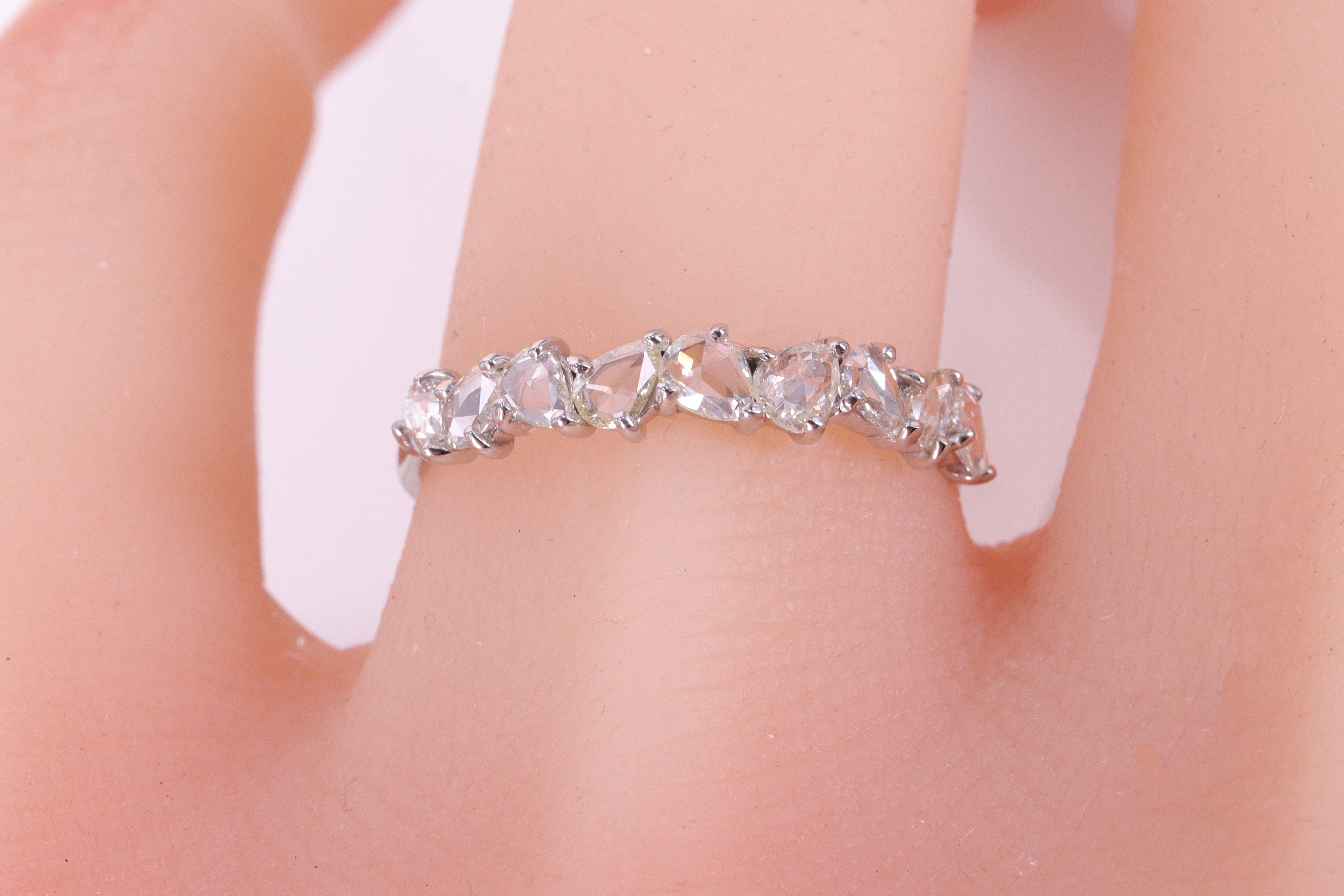 ローズカットダイヤモンド K18YG リング