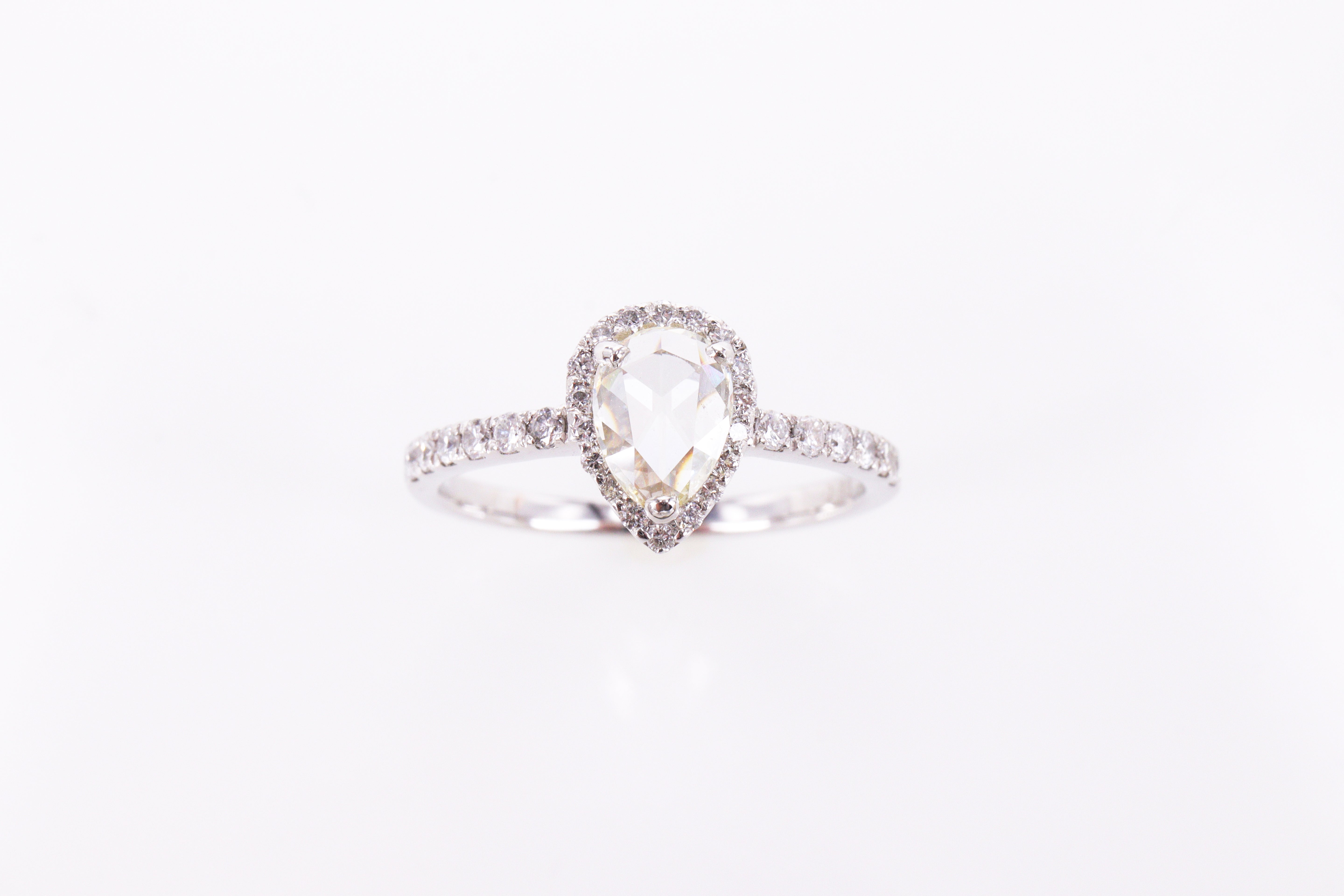 ローズカットダイヤモンドPt950 リング JW3908