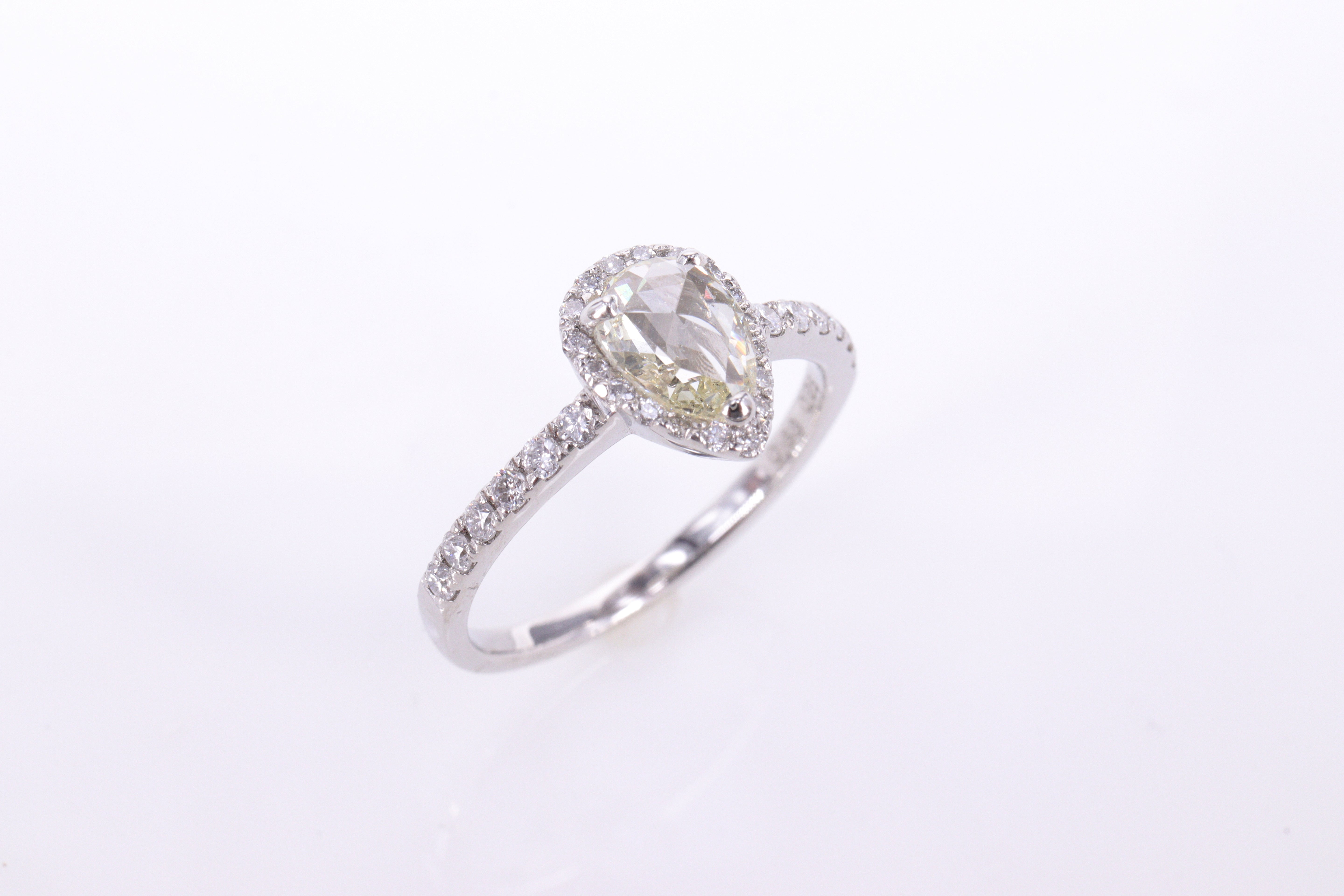 ローズカットダイヤモンドPt950 リング JW3908