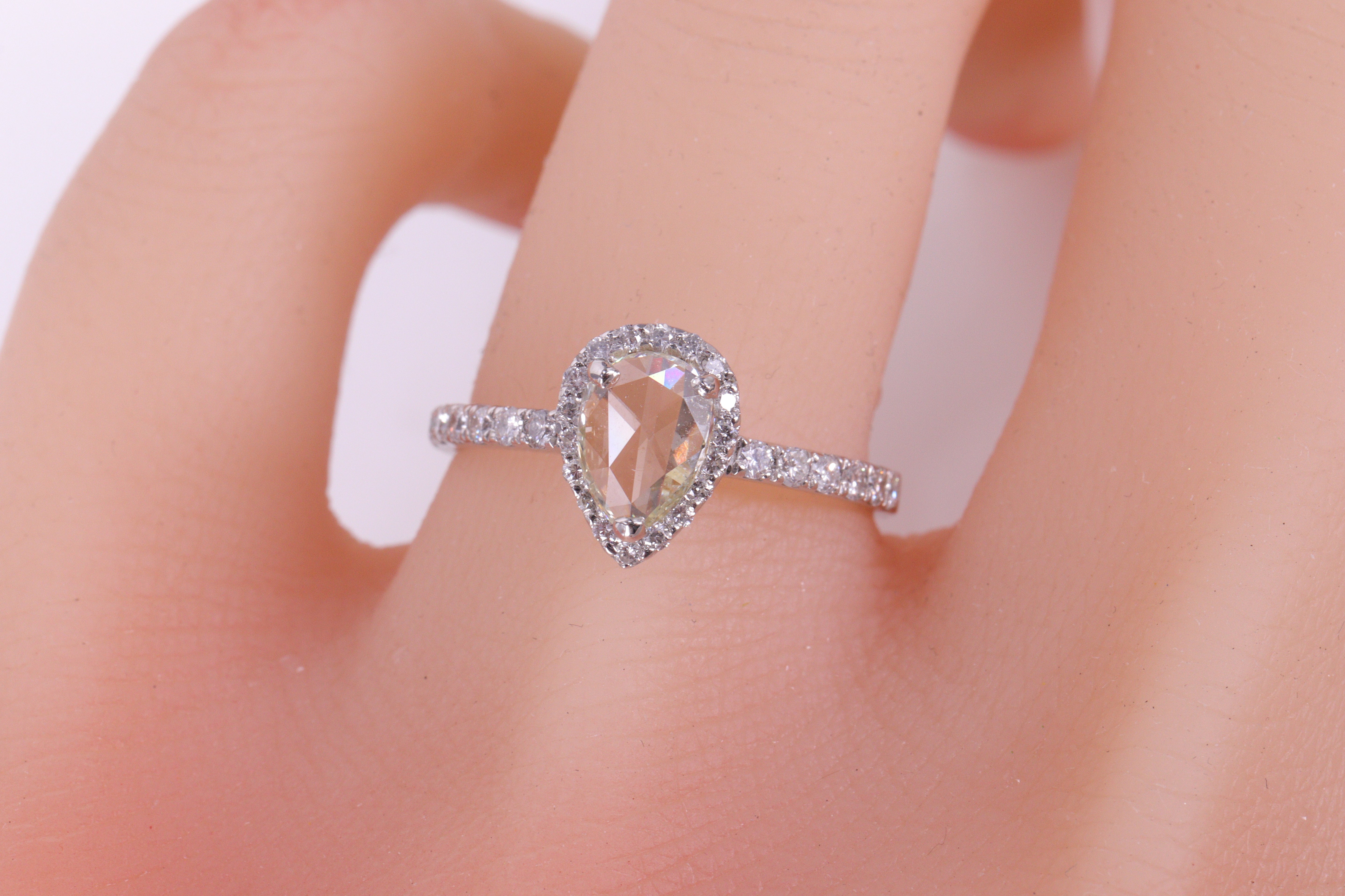 ローズカットダイヤモンドPt950 リング JW3908