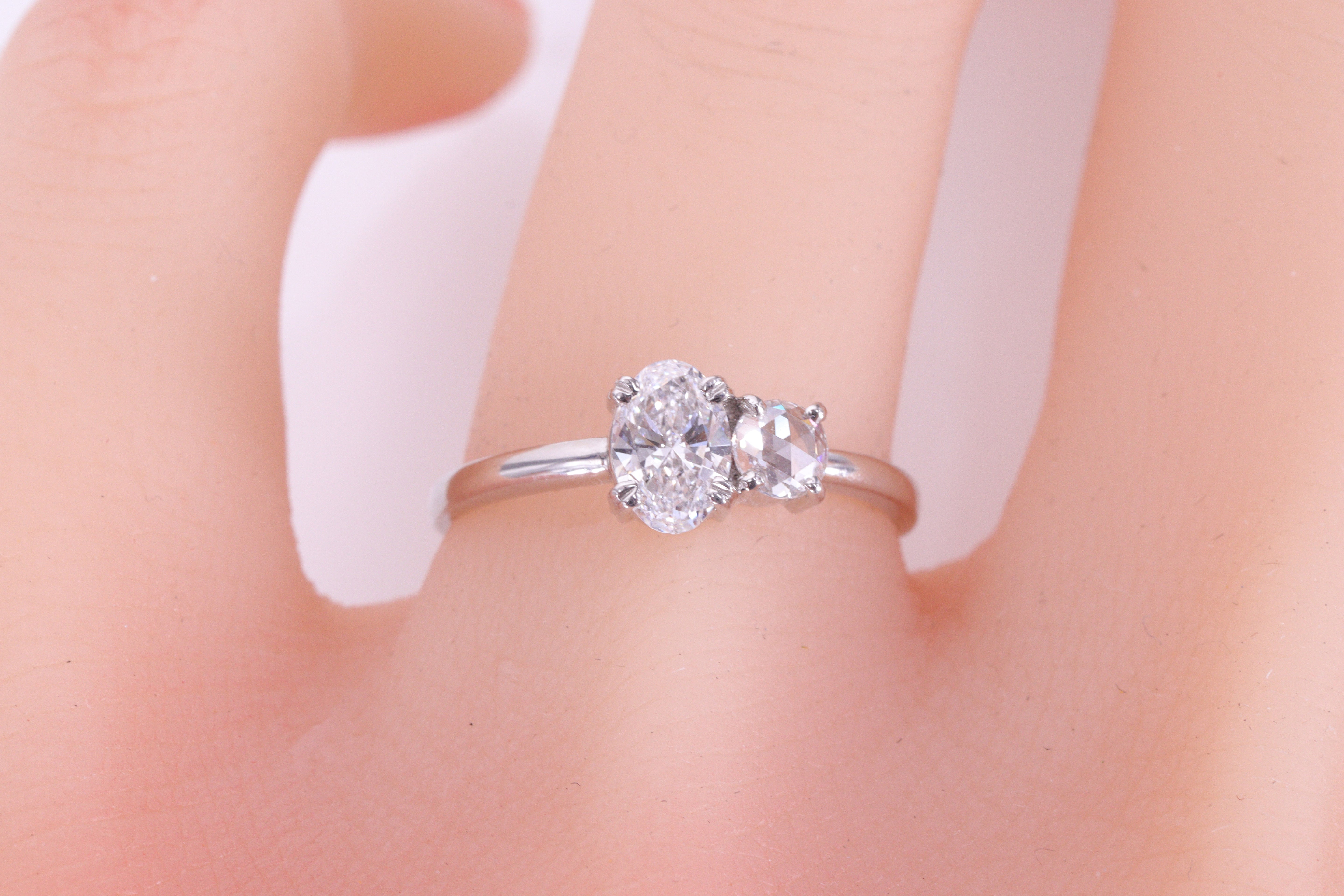 ローズカット ダイヤモンド Pt900リング N102994