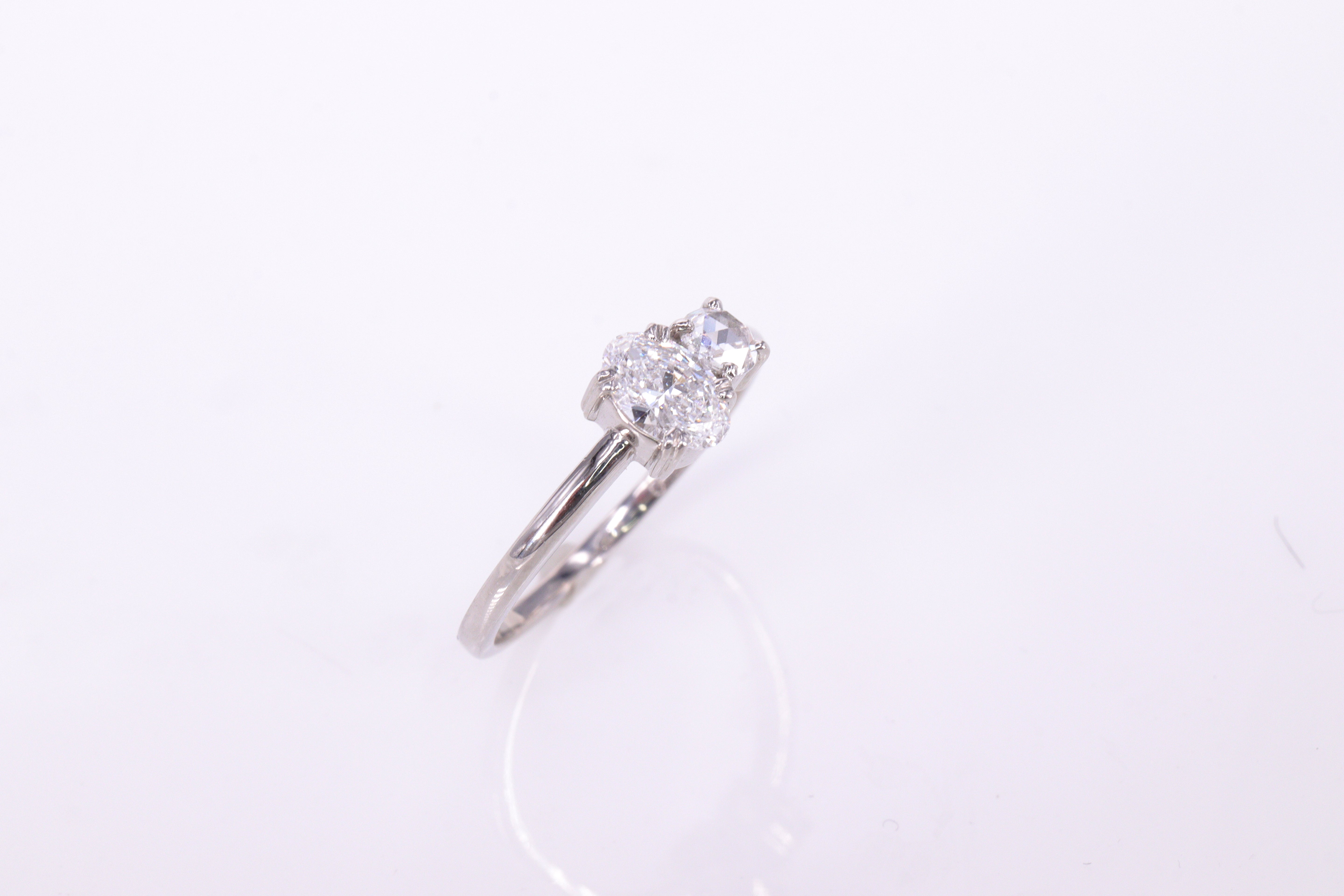 ローズカット ダイヤモンド Pt900リング N102994