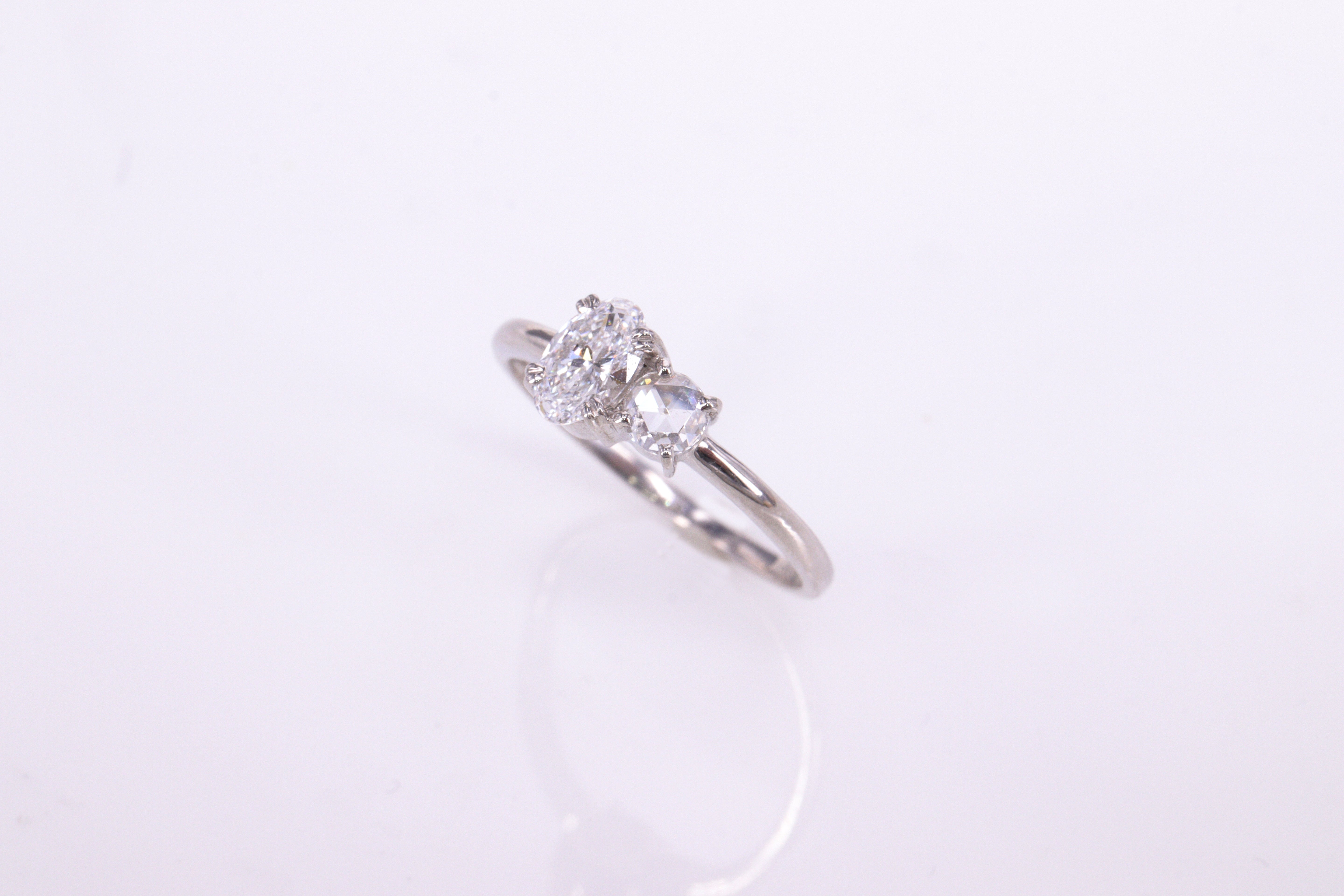 ローズカット ダイヤモンド Pt900リング N102994