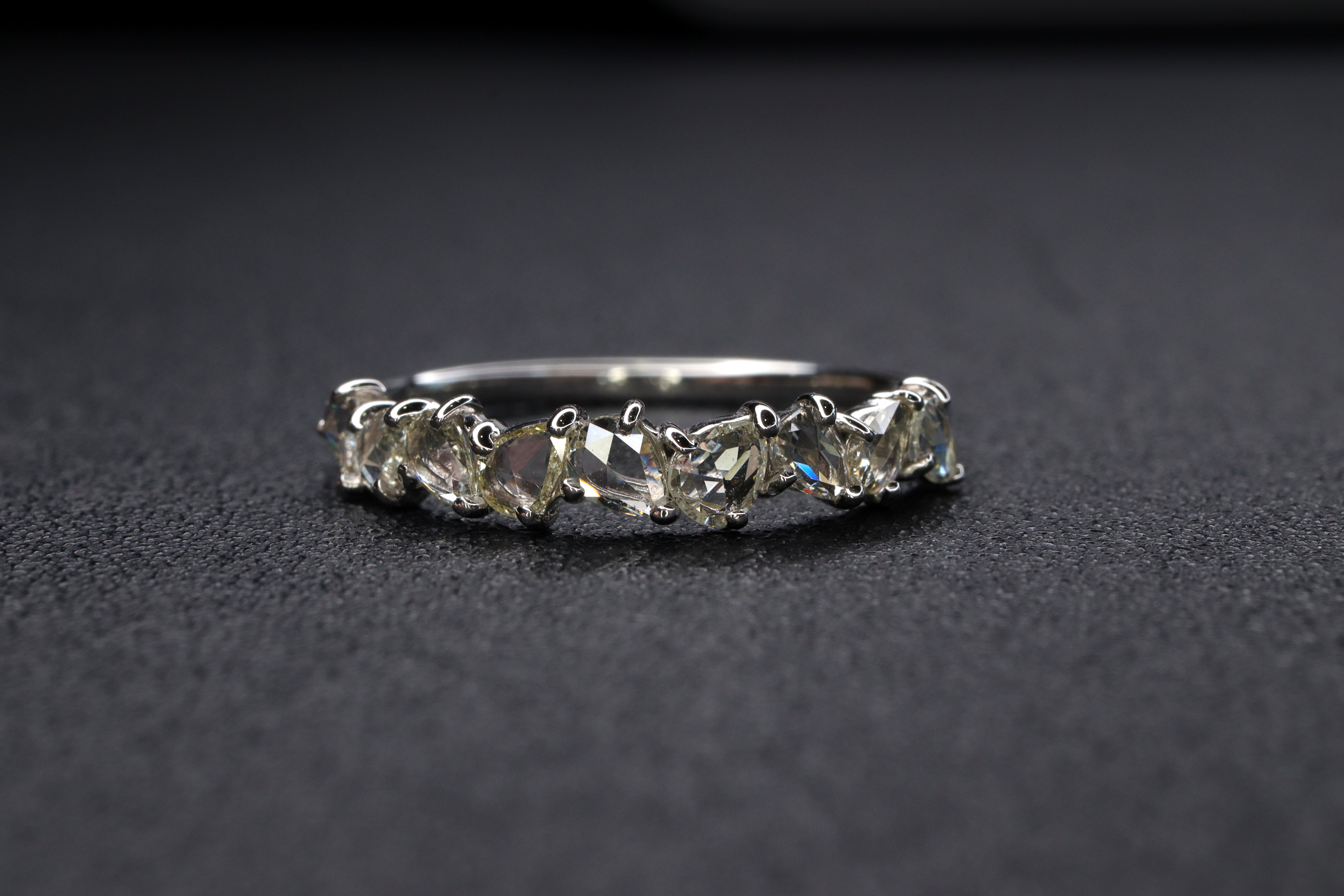 ローズカットダイヤモンド Pt リング N3915