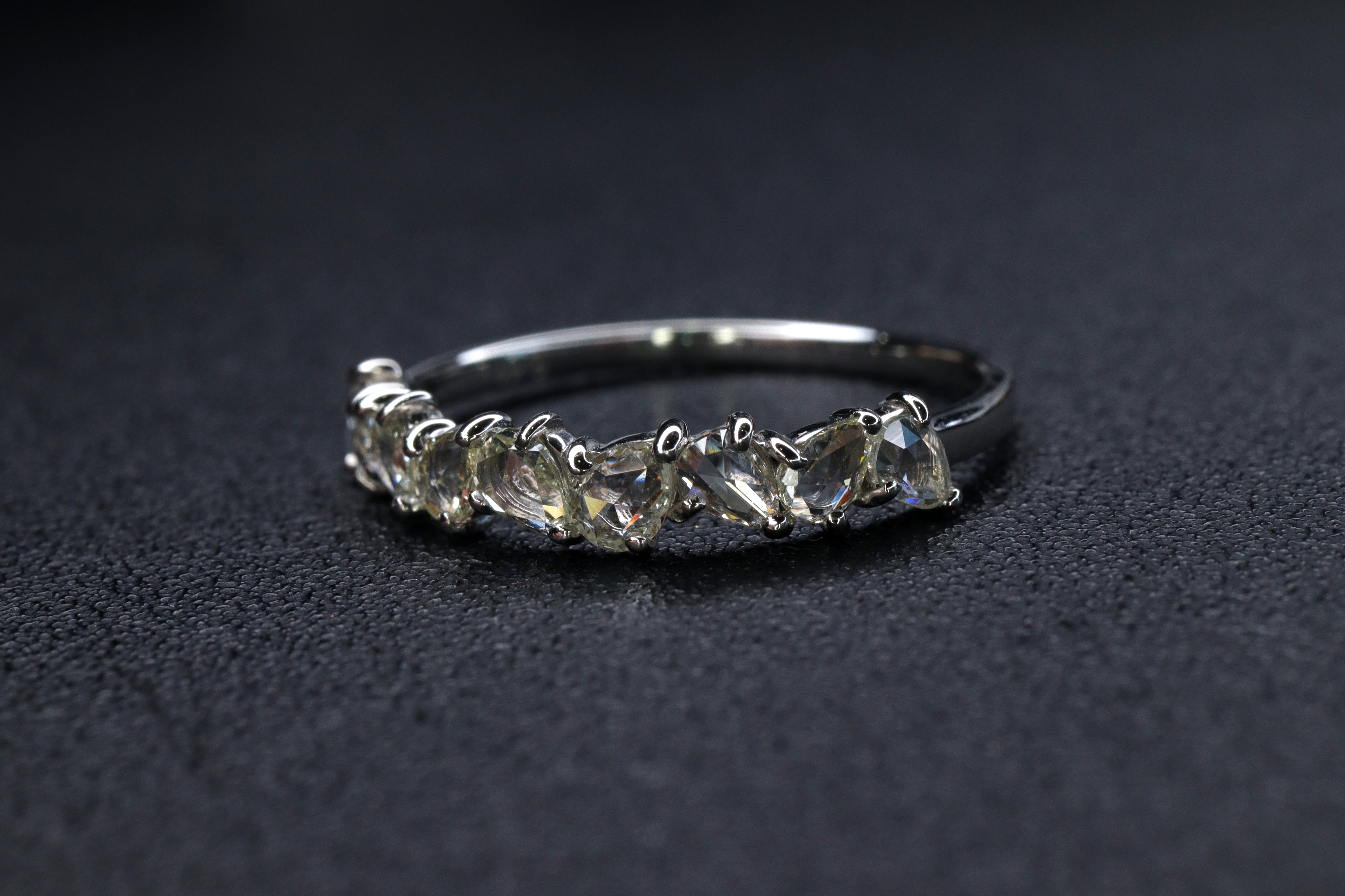 ローズカットダイヤモンド Pt リング N3915