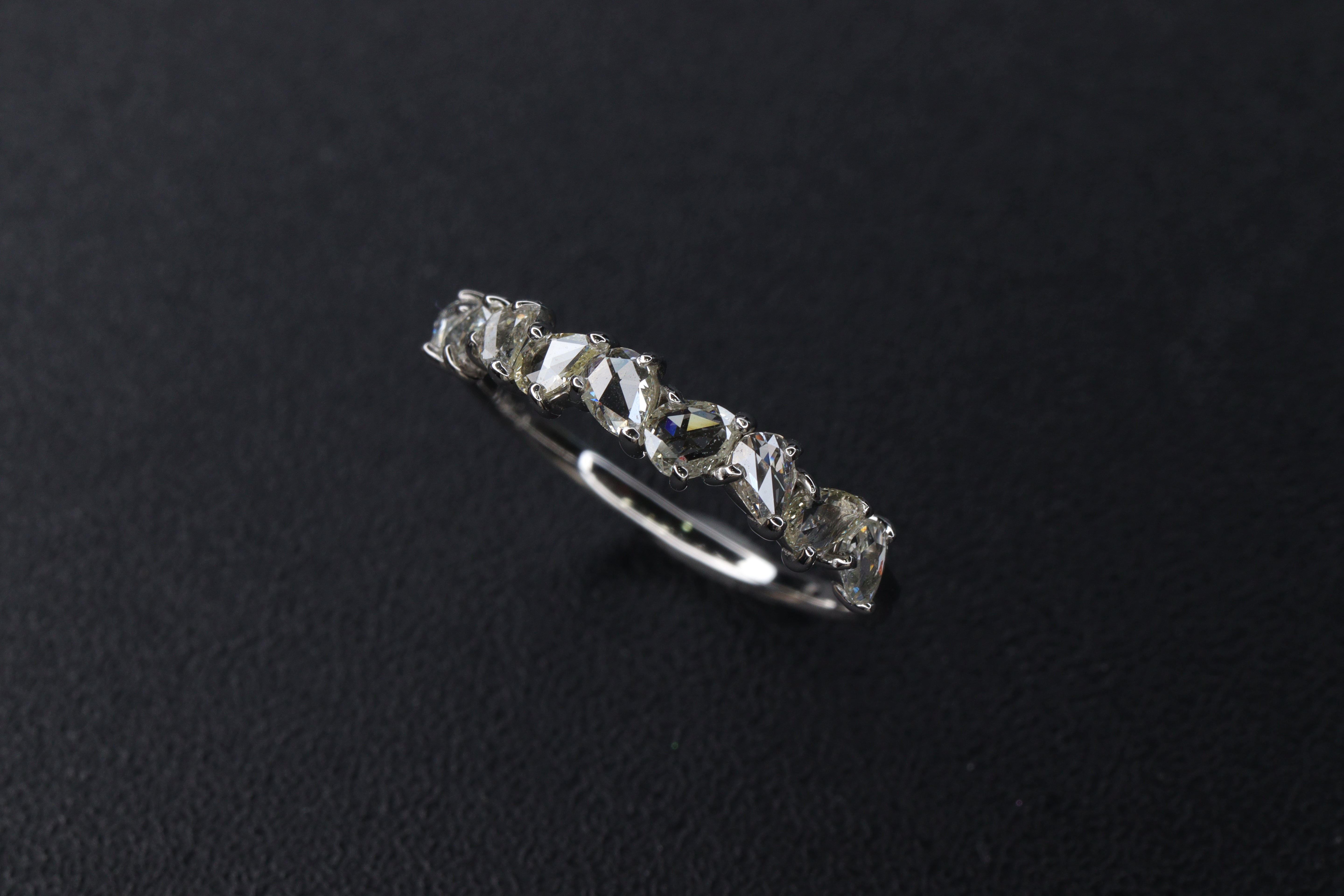 ローズカットダイヤモンド Pt リング N3915