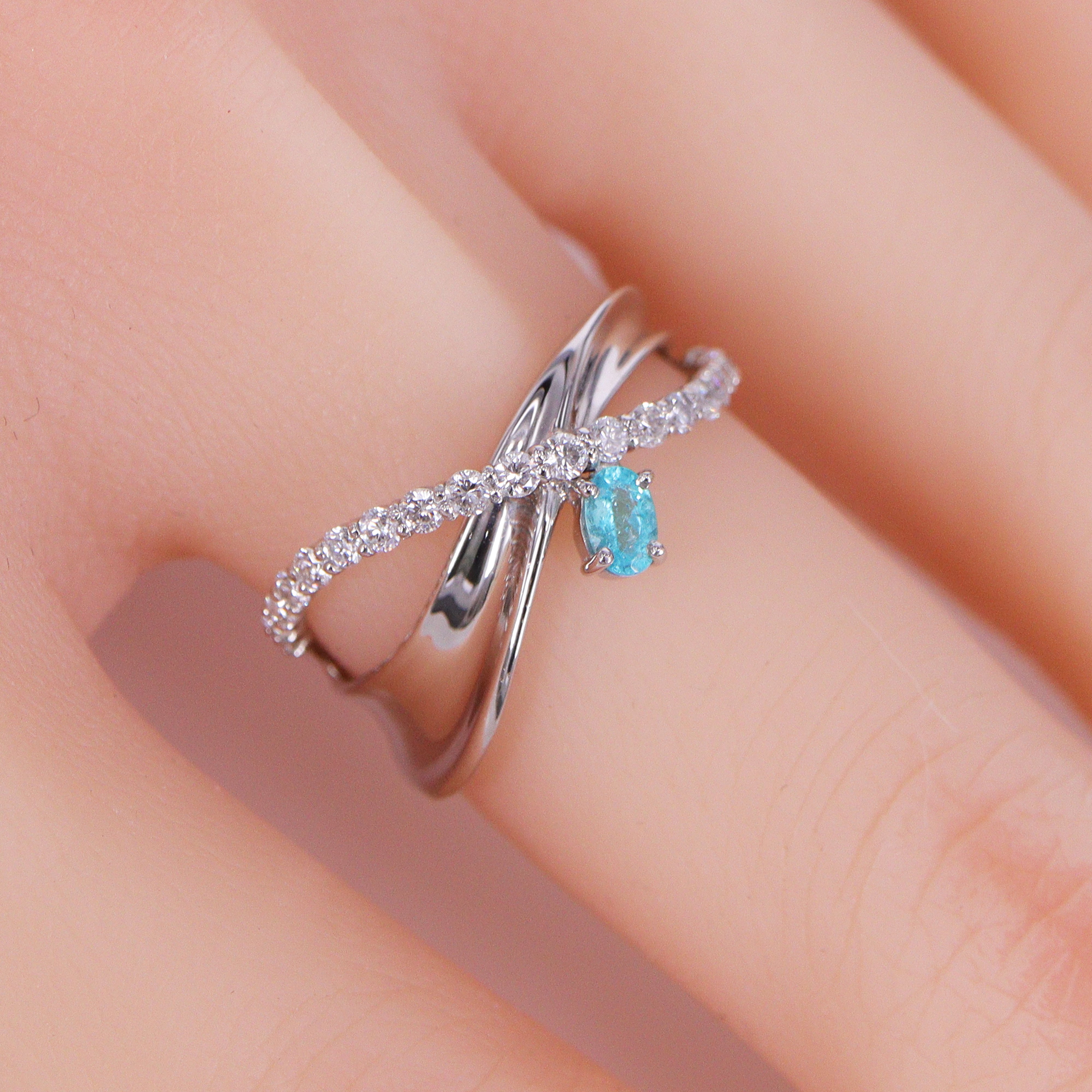 ☆1点限り☆パライバトルマリンPtリング