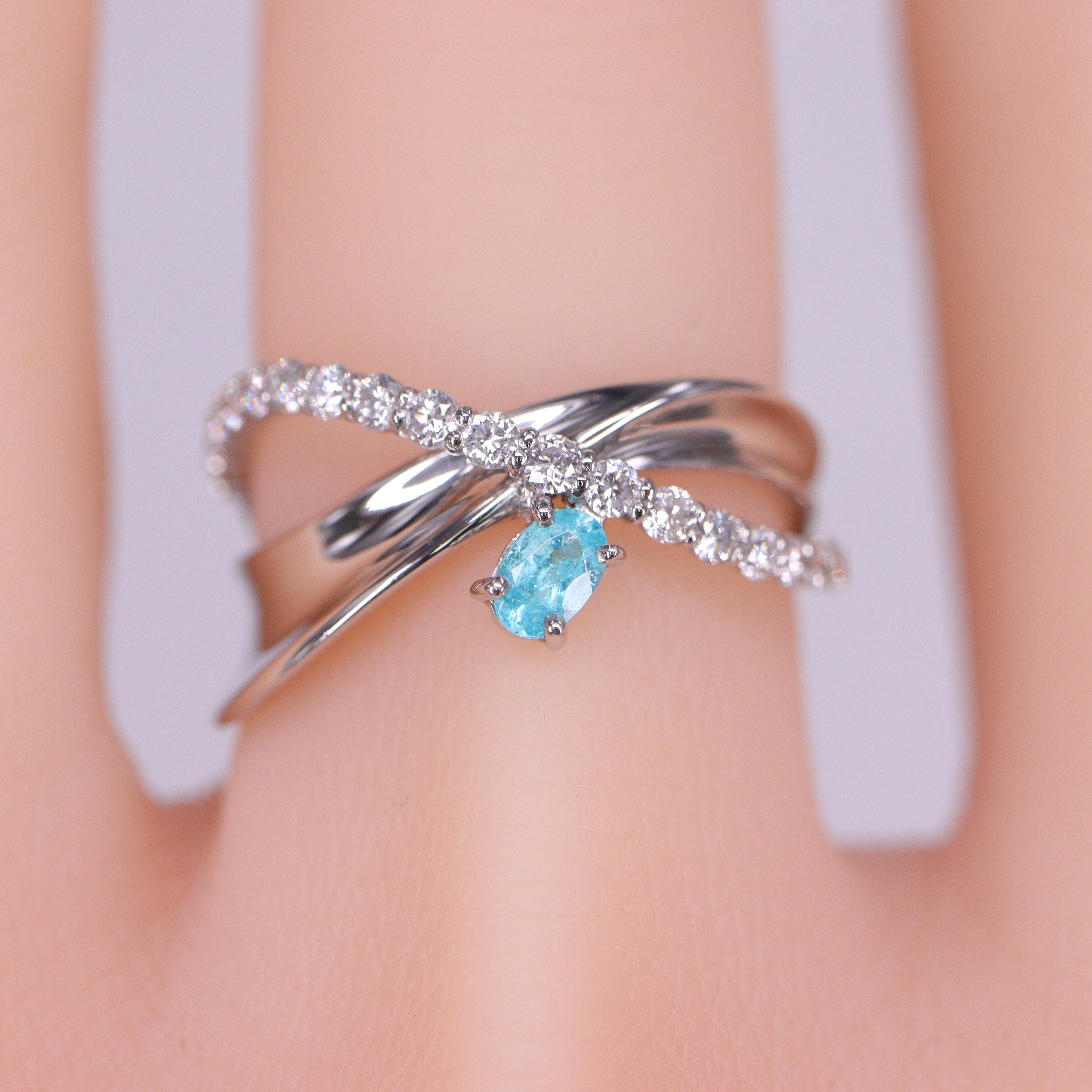 ☆1点限り☆パライバトルマリンPtリング