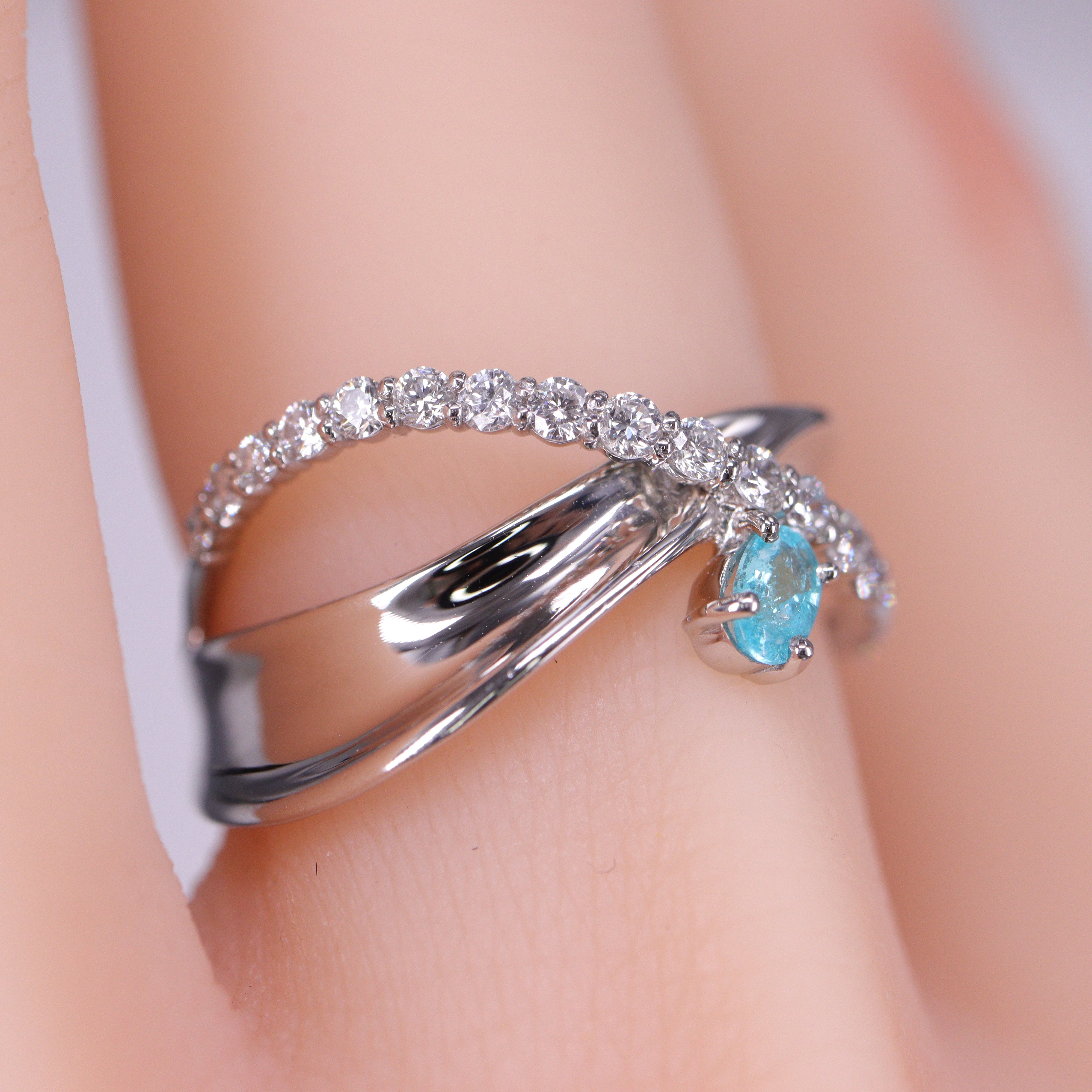 ☆1点限り☆パライバトルマリンPtリング