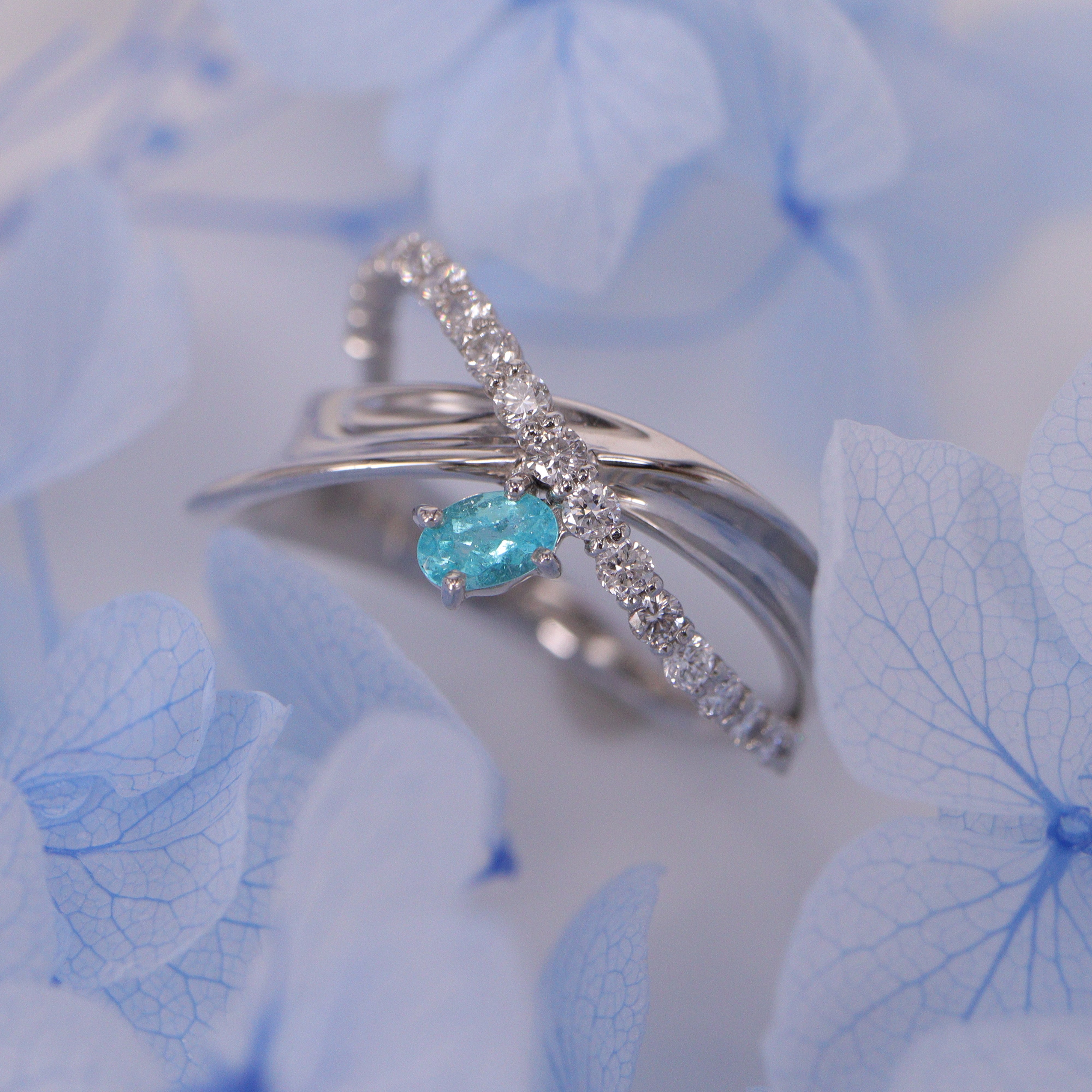 ☆1点限り☆パライバトルマリンPtリング