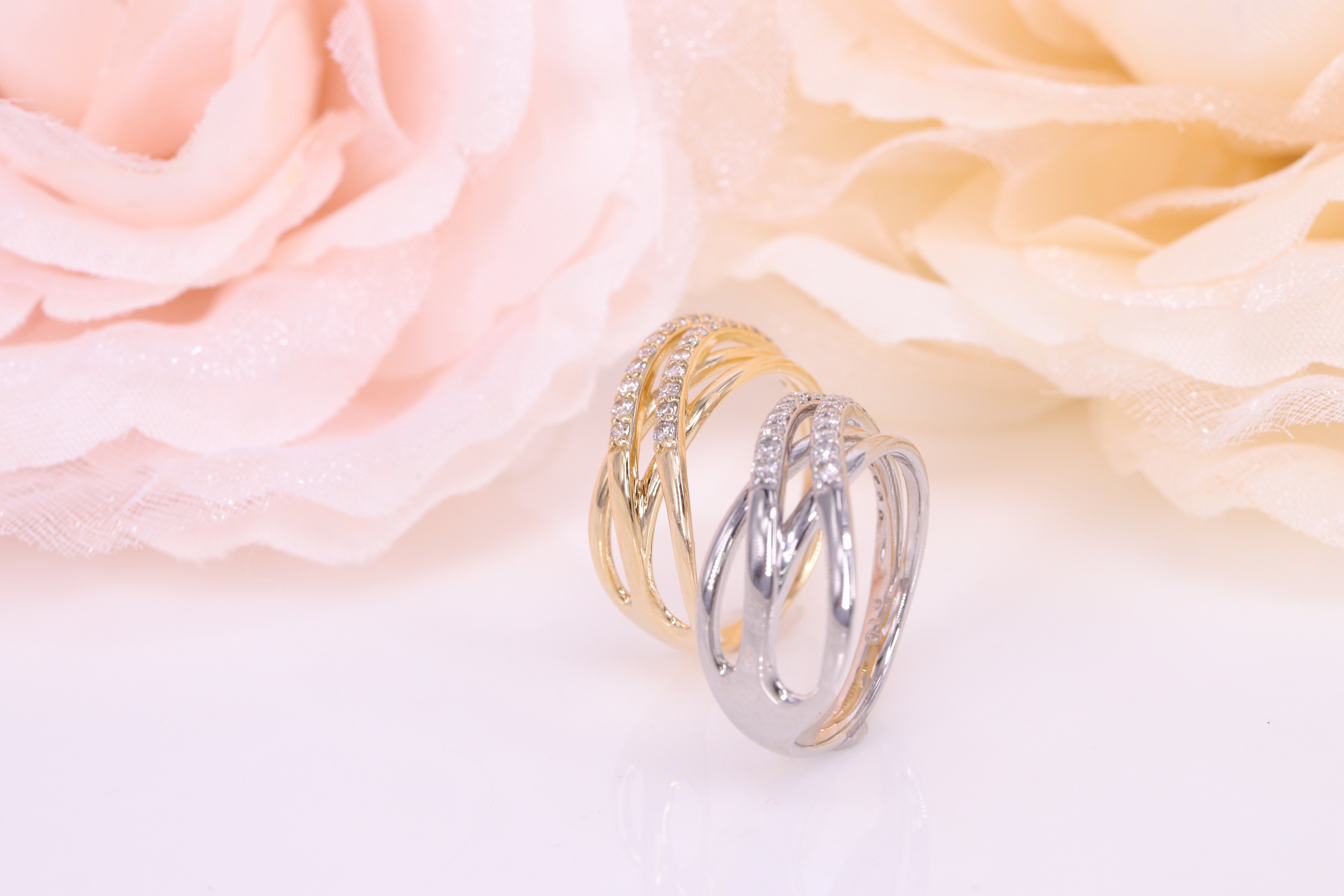 ダイヤモンド Pt ピンキーリング