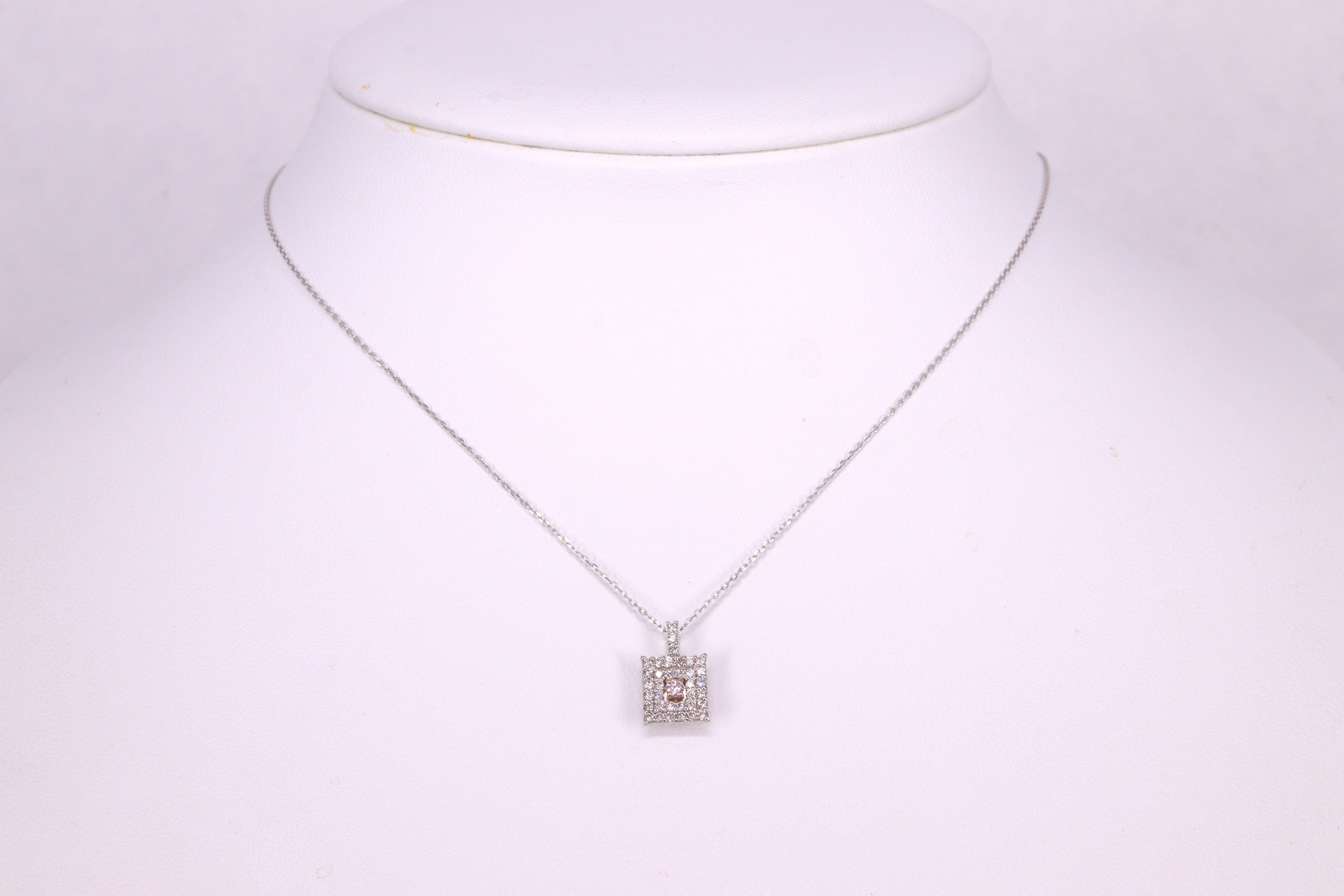 ☆ラスト1品☆ピンクダイヤモンド Pt ペンダント