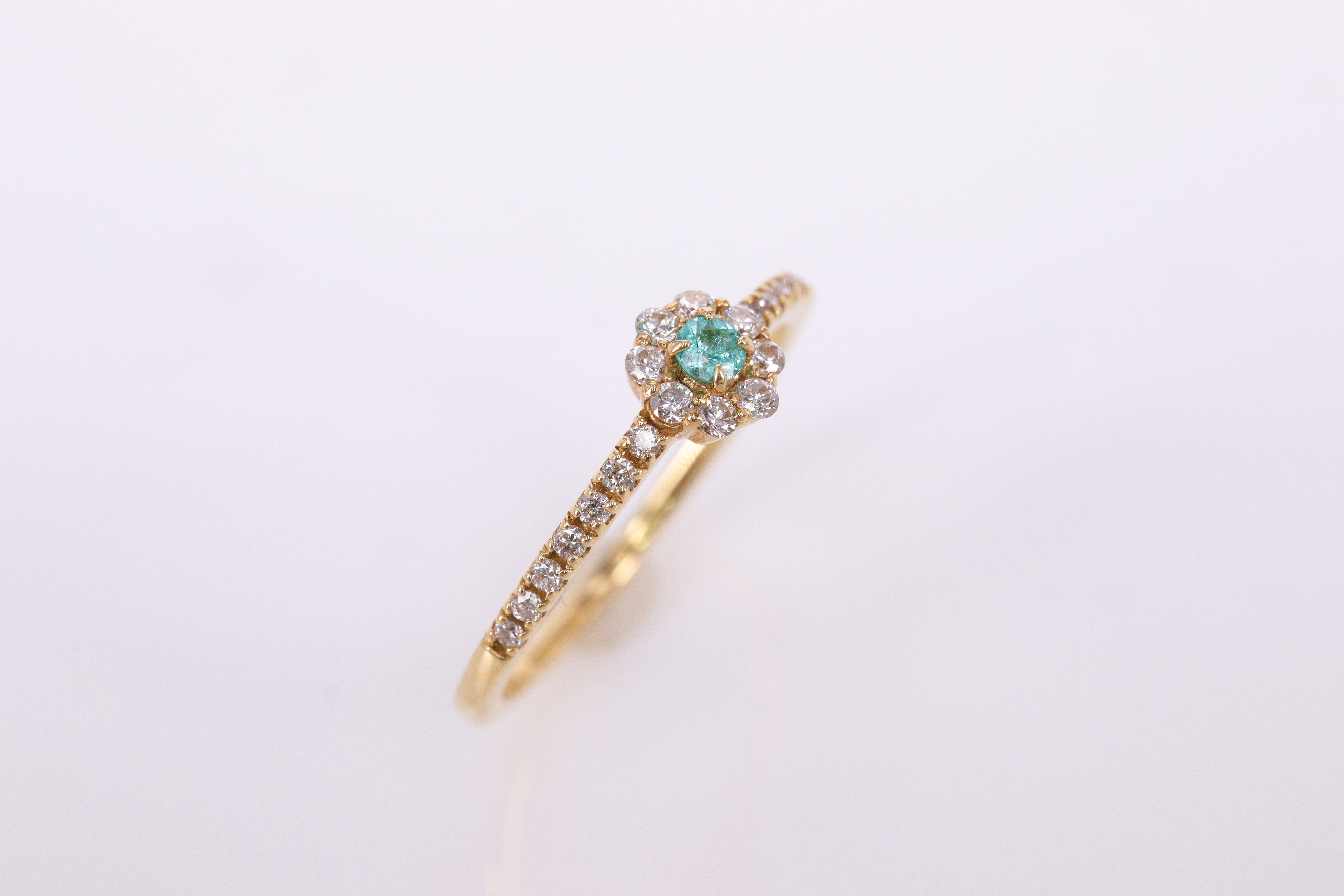 50%OFF パライバトルマリン<BR>K18YG リング