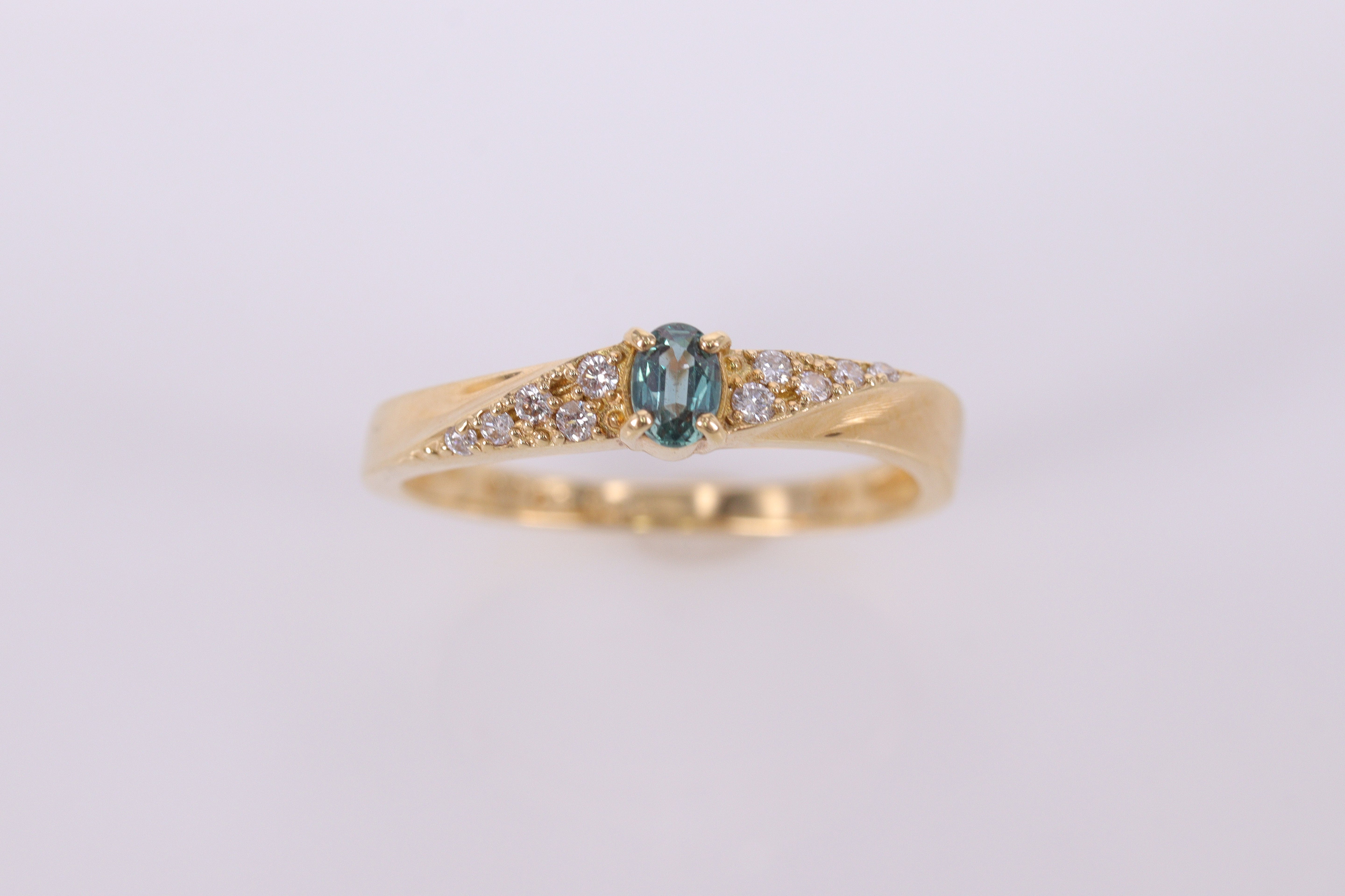 50%OFF アレキサンドライト K18YG リング