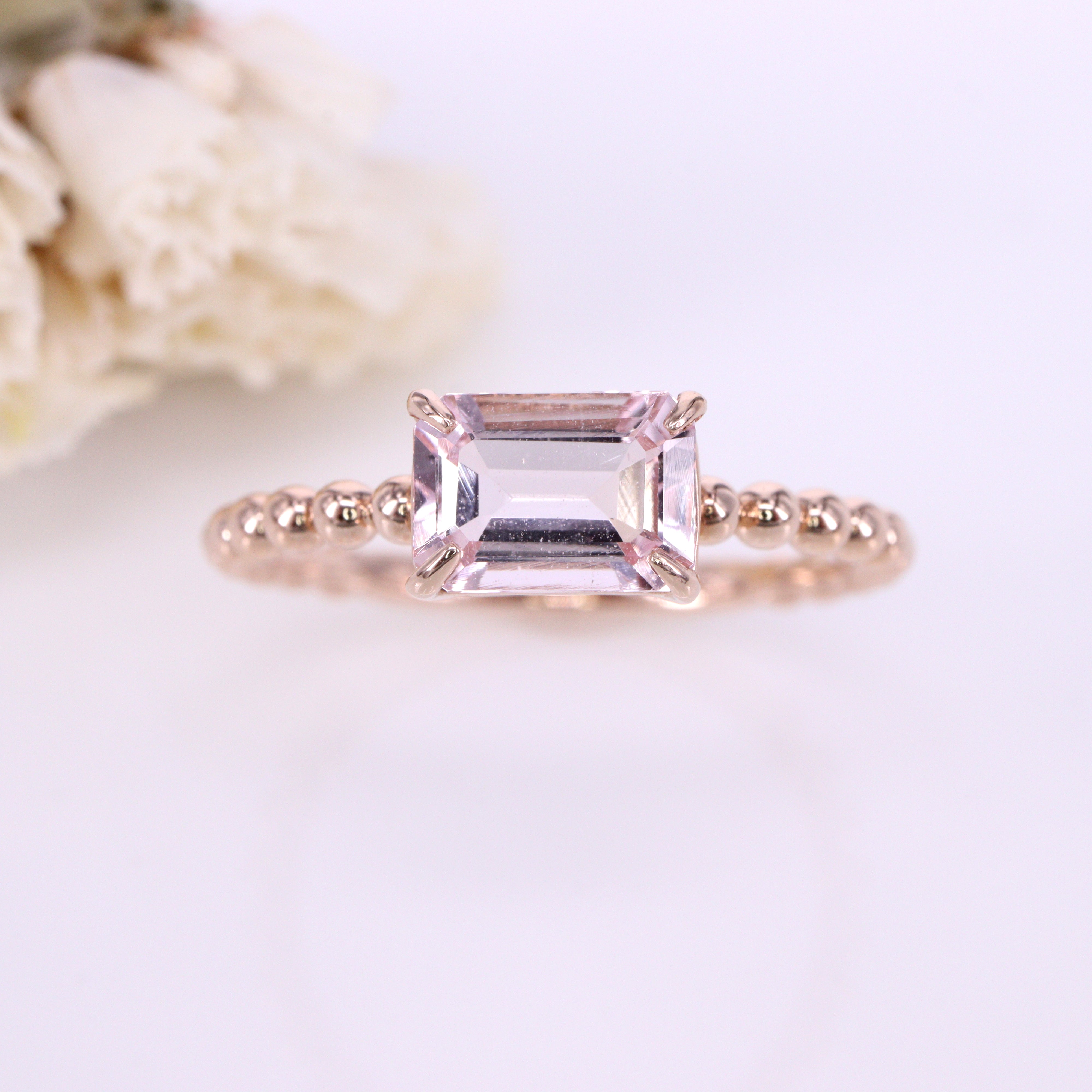 モルガナイト<BR>K18PGリング