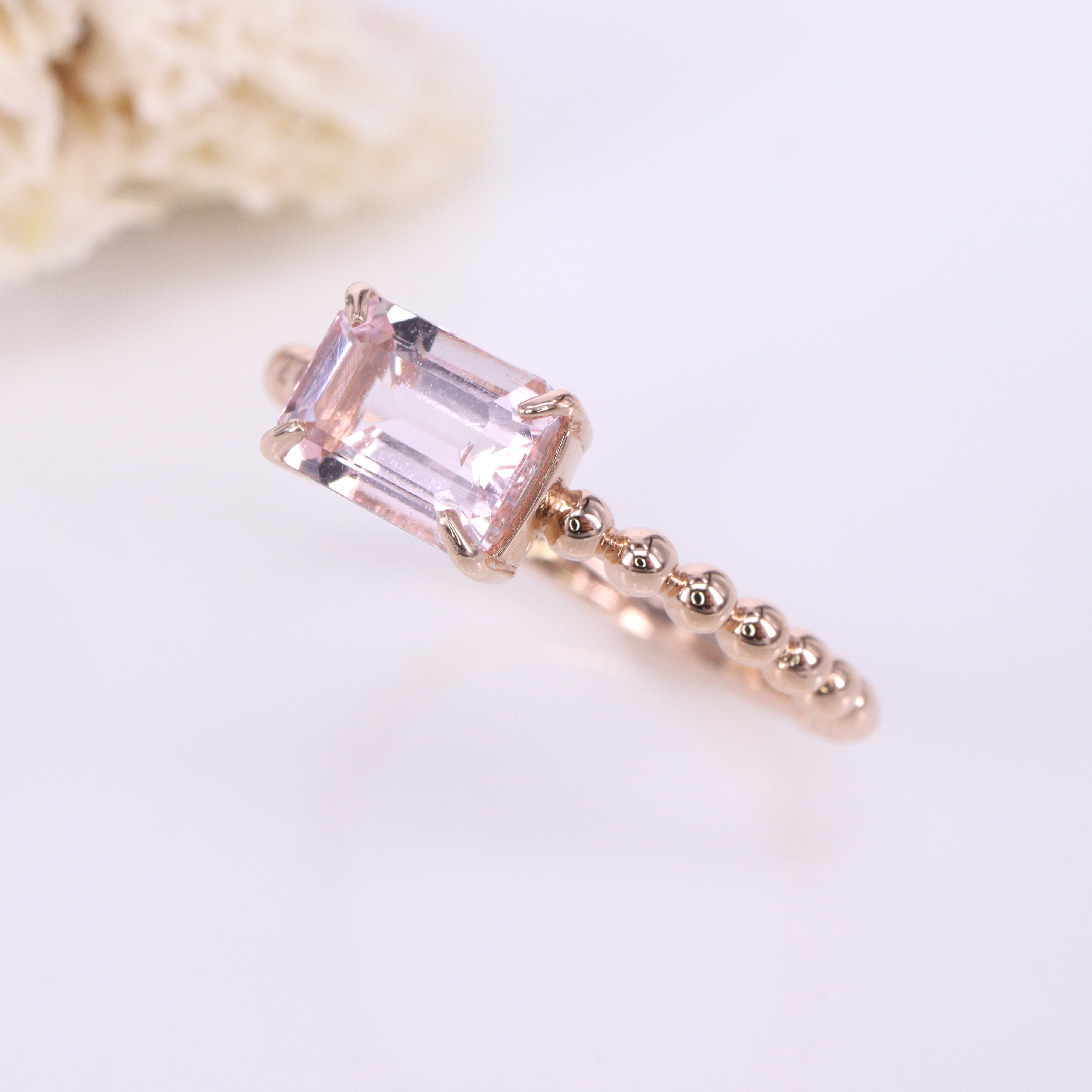 モルガナイト<BR>K18PGリング