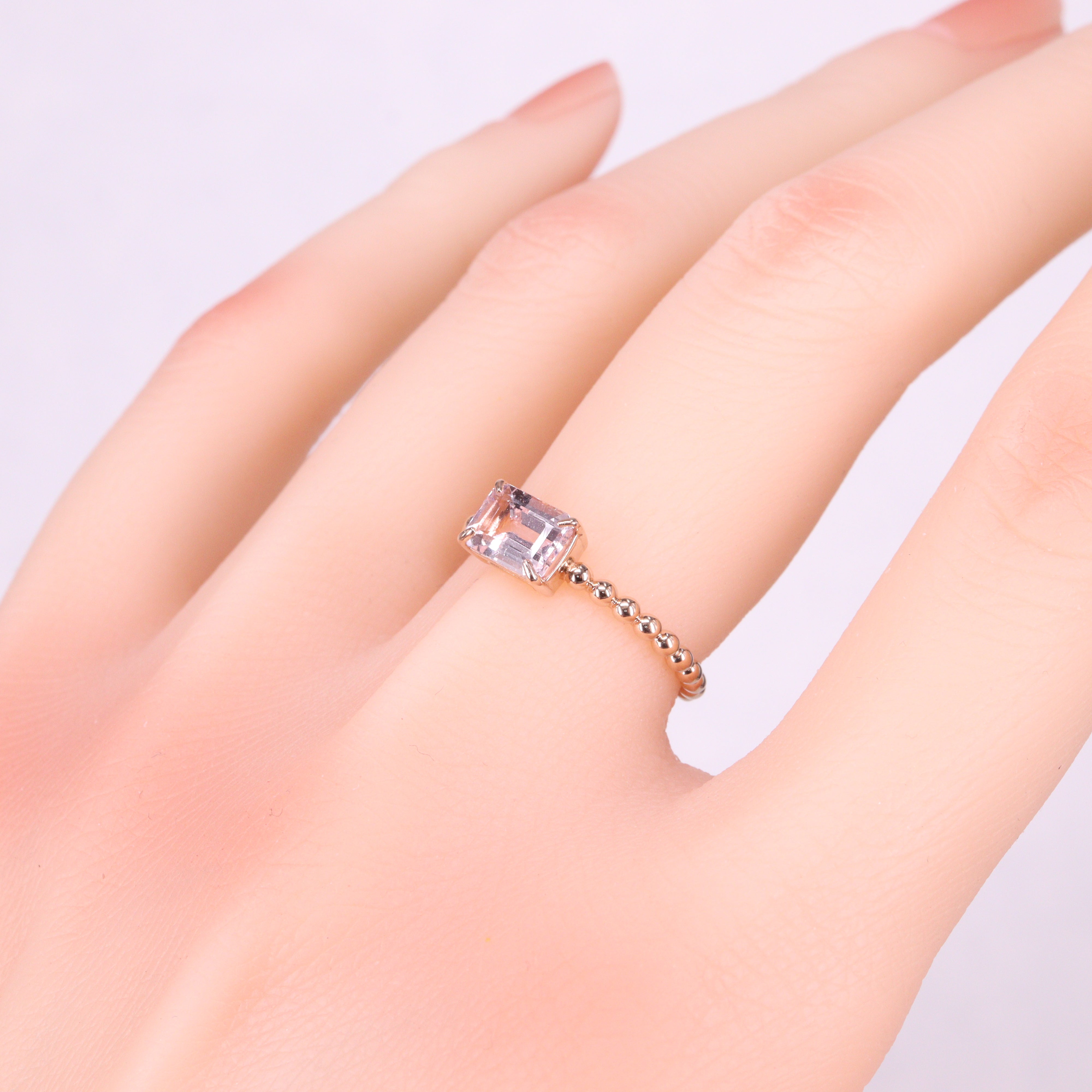 モルガナイト<BR>K18PGリング