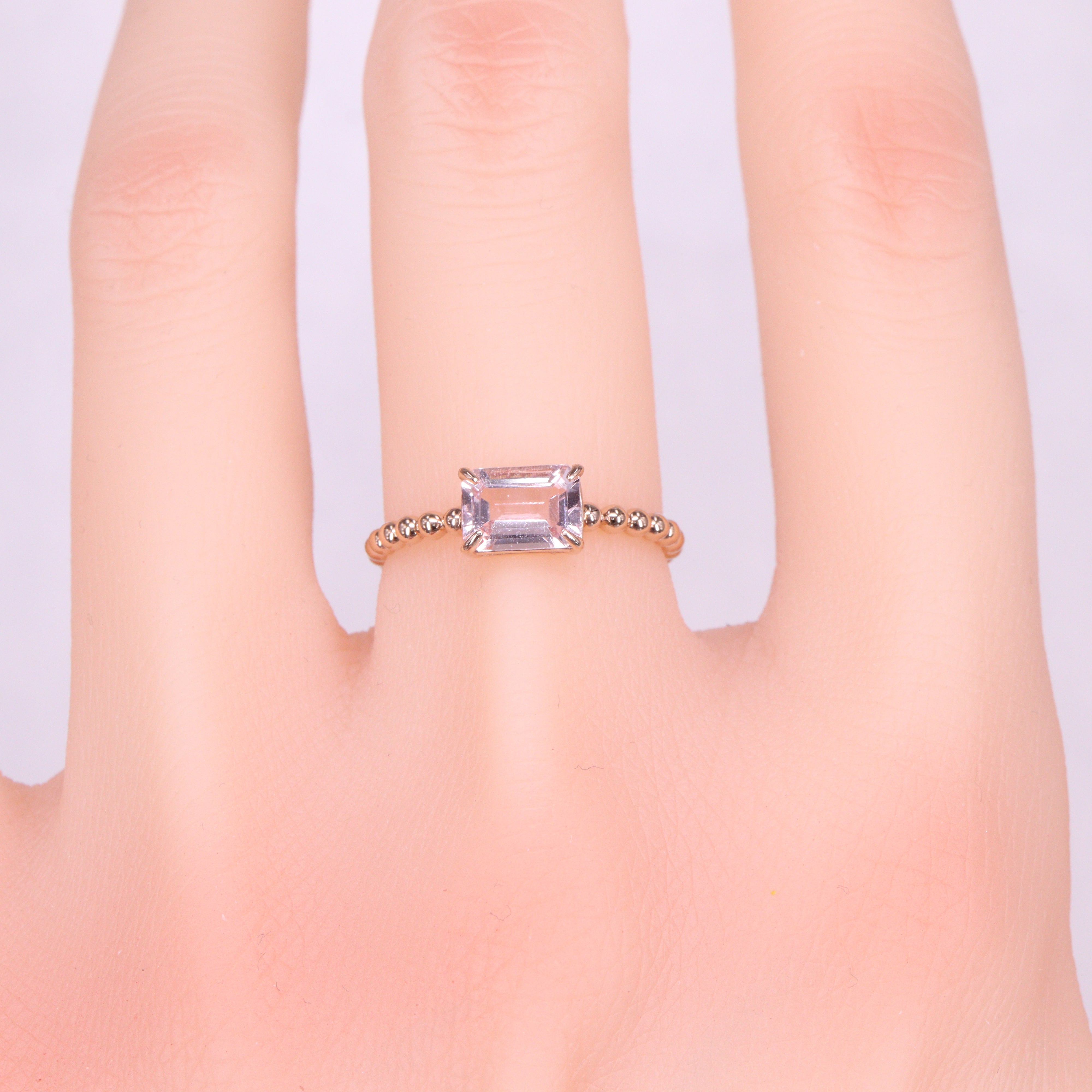 モルガナイト<BR>K18PGリング