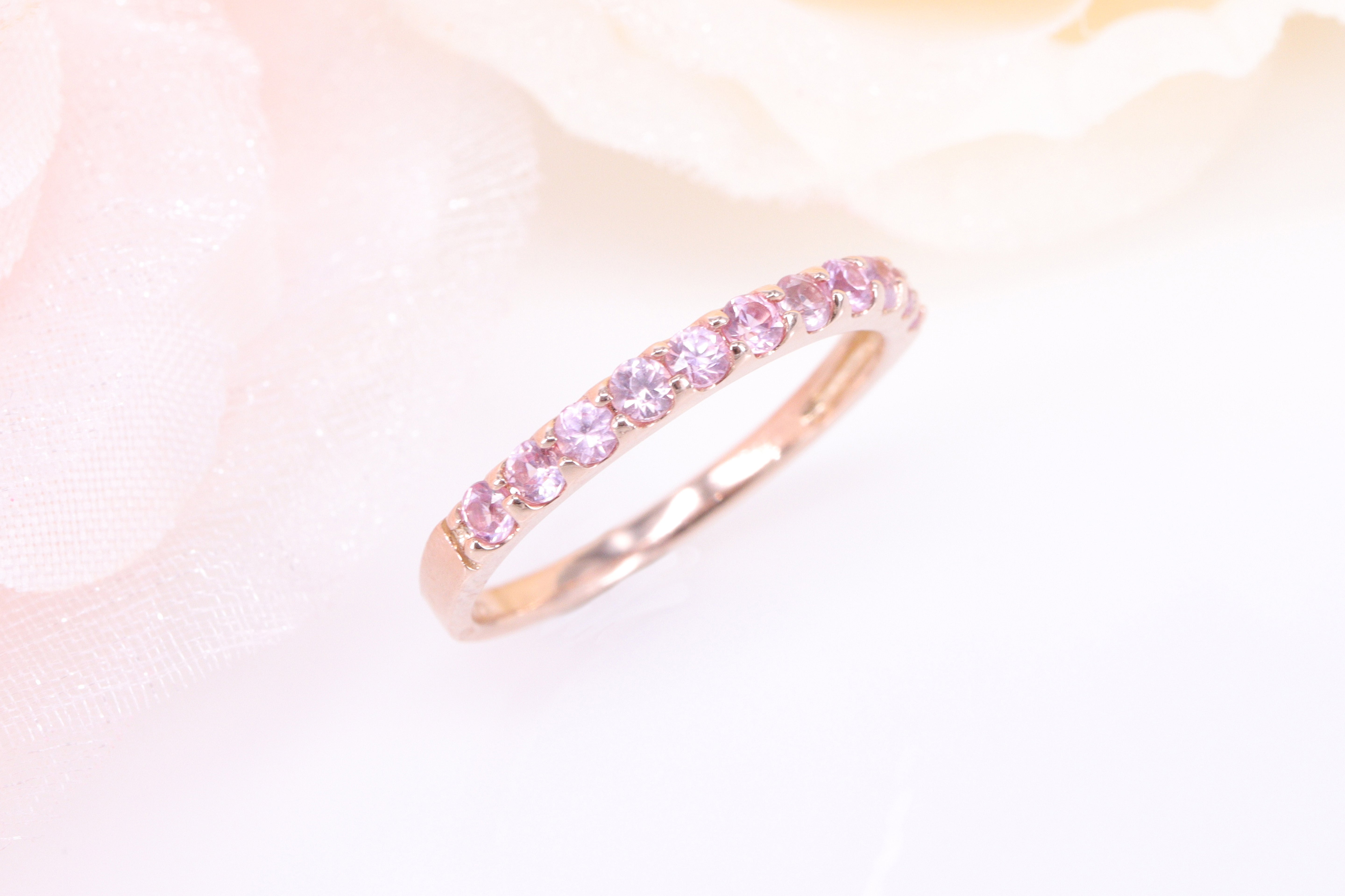 ☆ラスト1品☆パパラチアサファイア K18PGリング GGS鑑別書付き