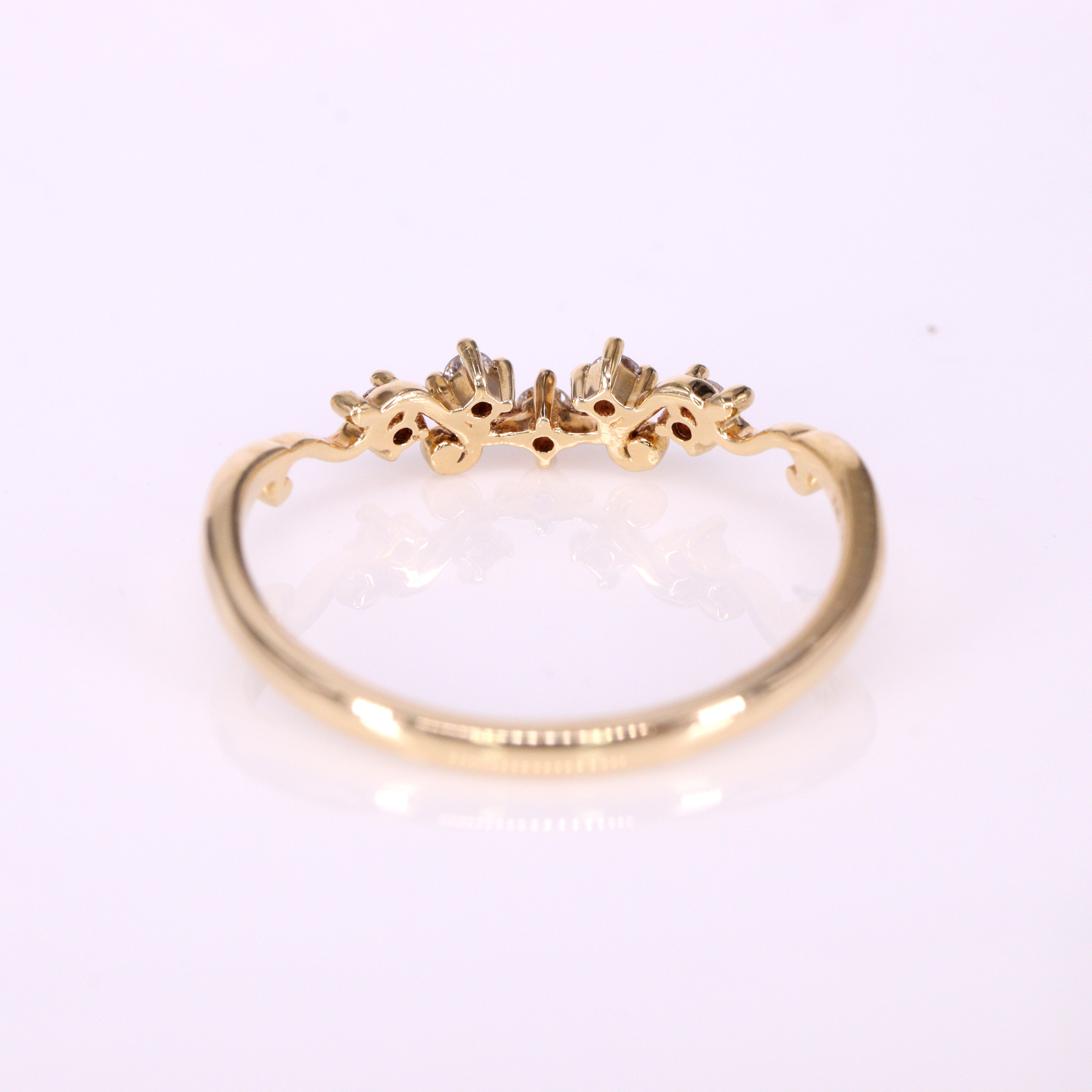 ダイヤモンド<BR>唐草リング