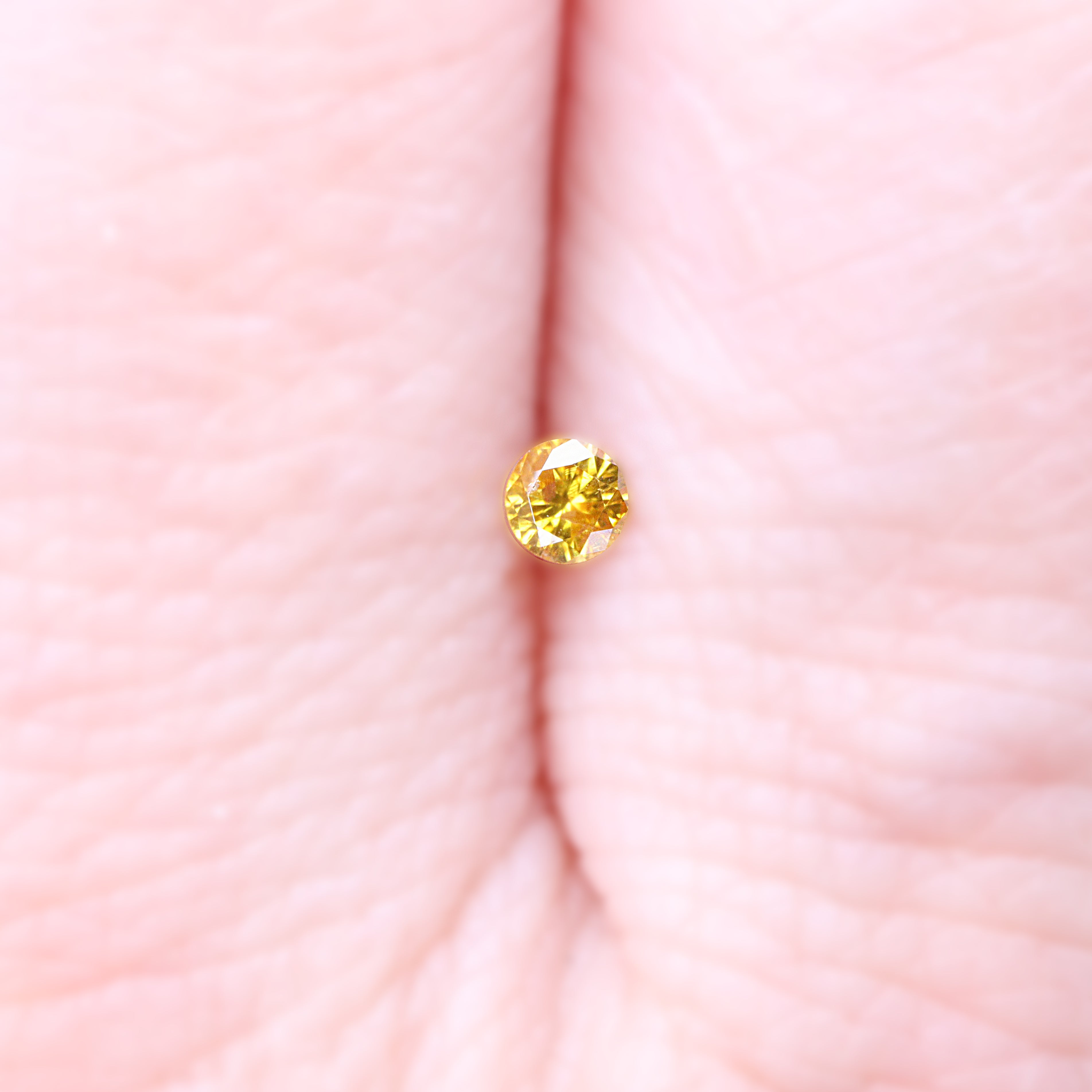イエローダイヤモンド<BR>0.066ct