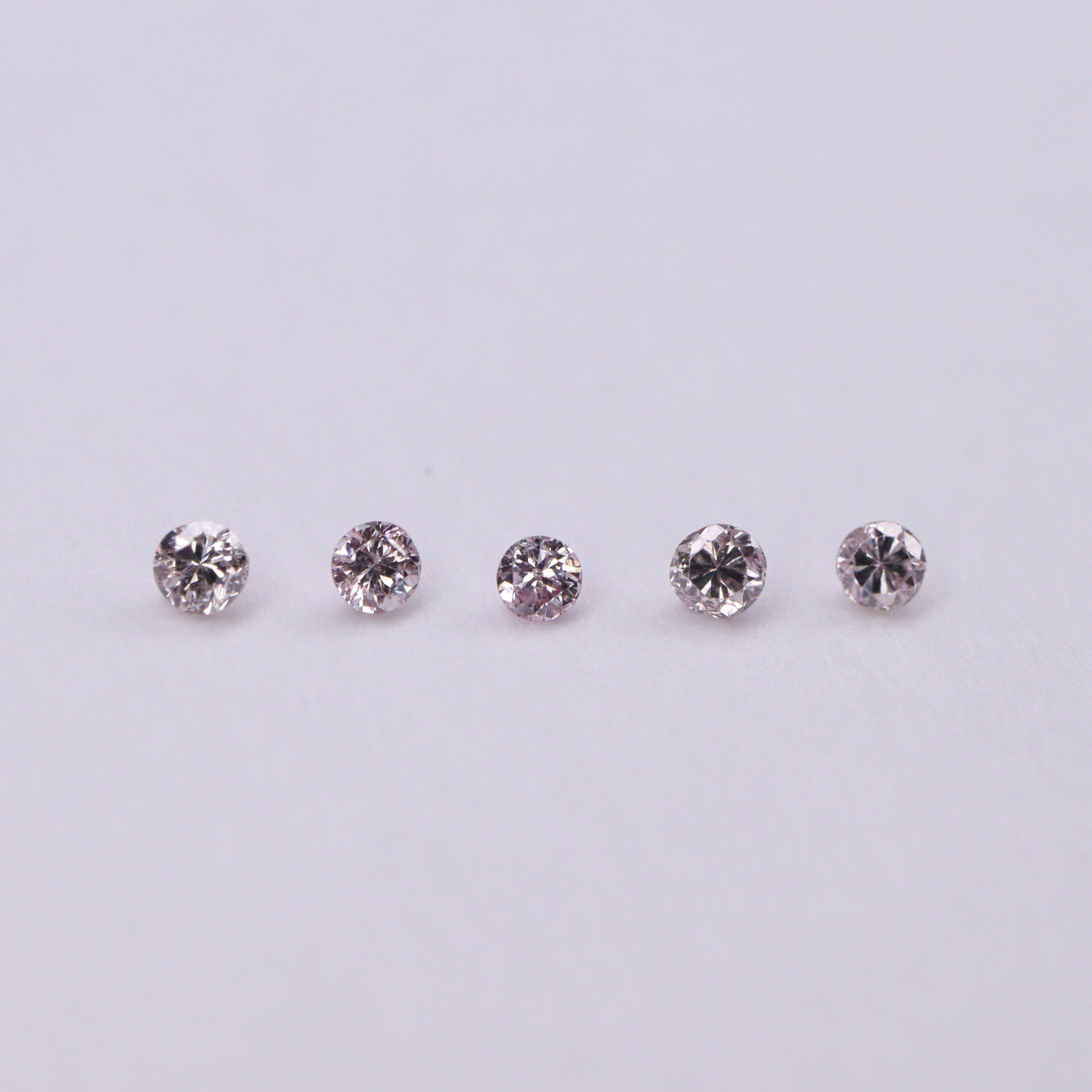 ピンクダイヤモンド<BR>5ピース0.03ct