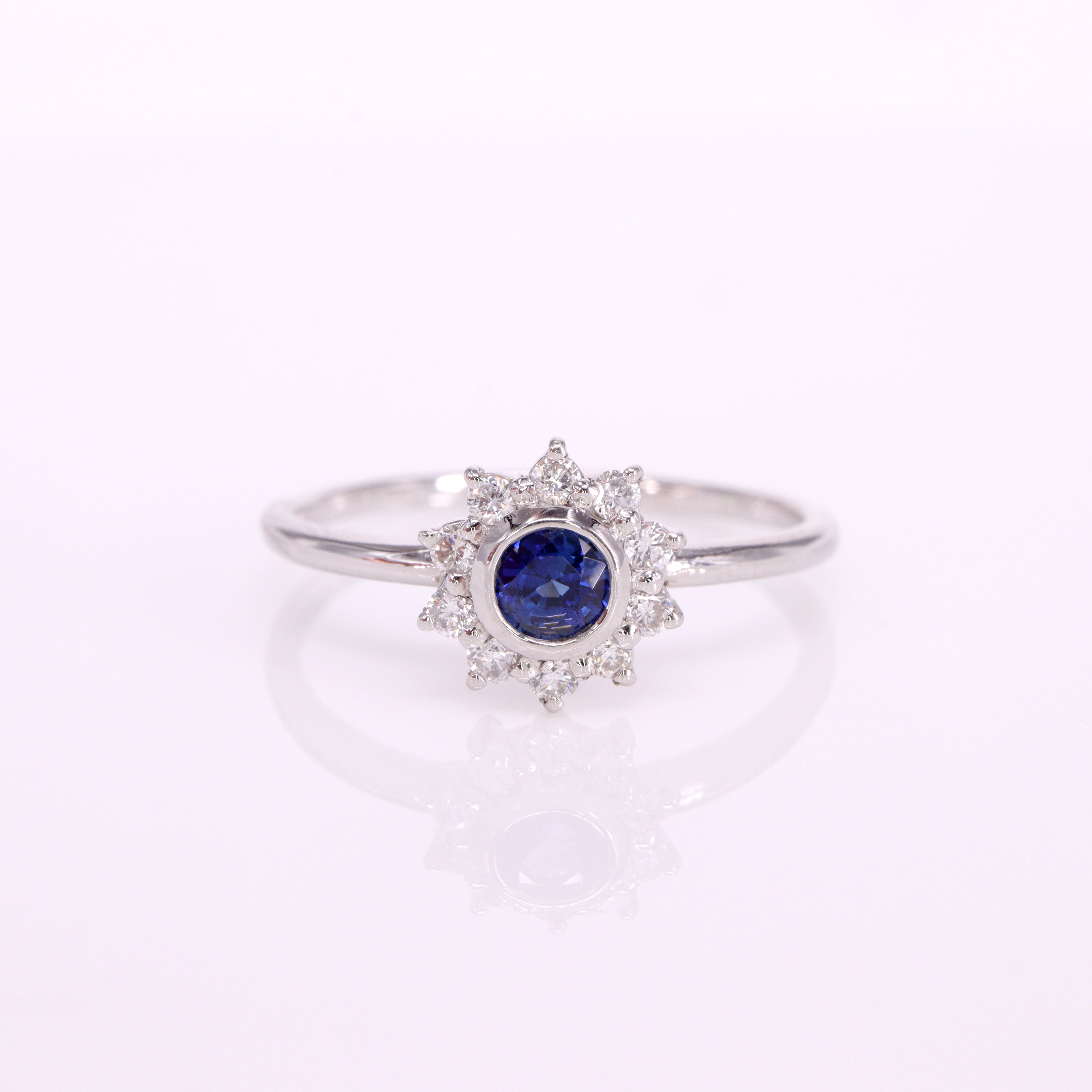 サファイア<BR>Ptリング