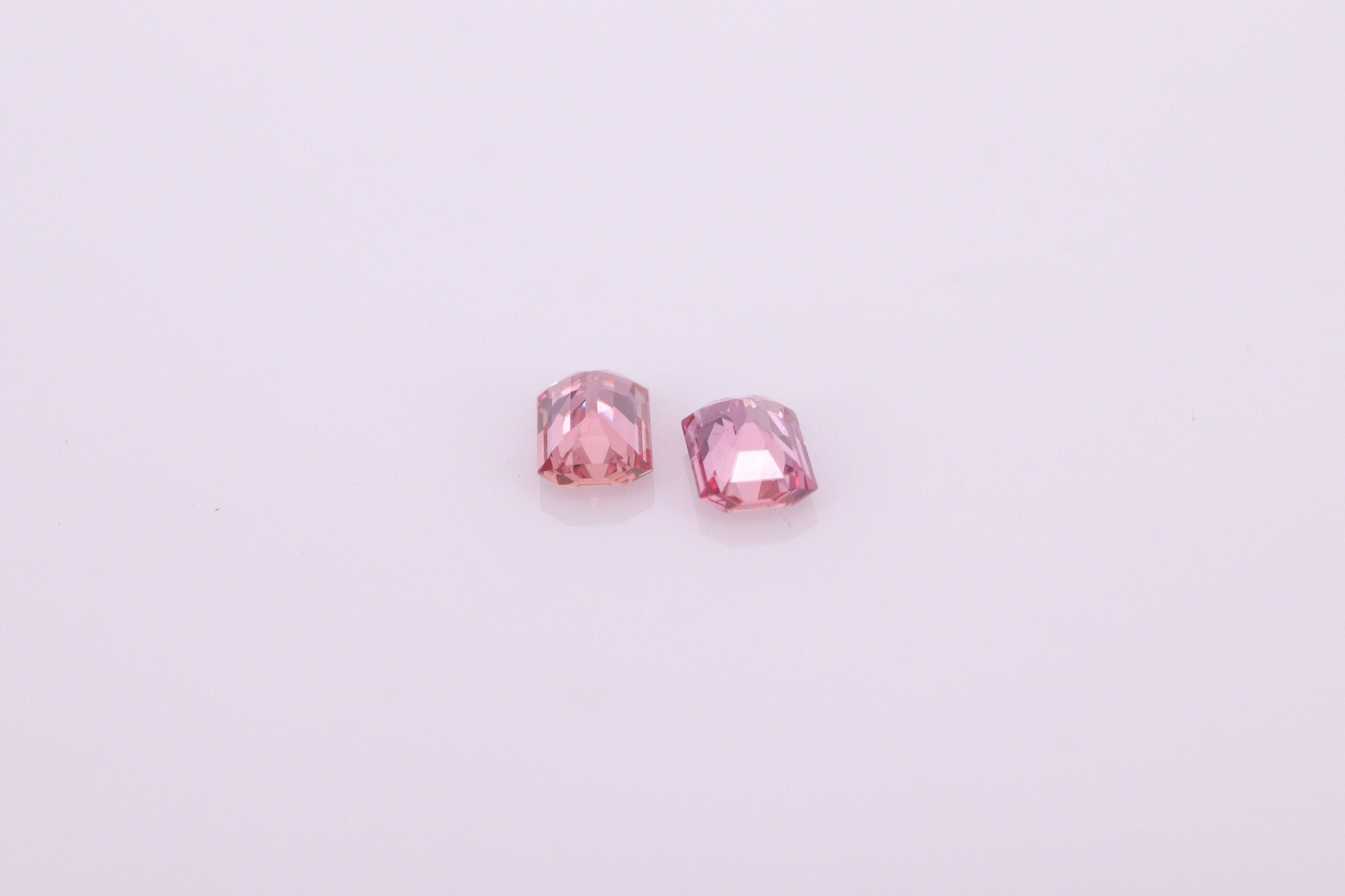 ☆希少なペア☆パパラチアサファイア 0.588ct