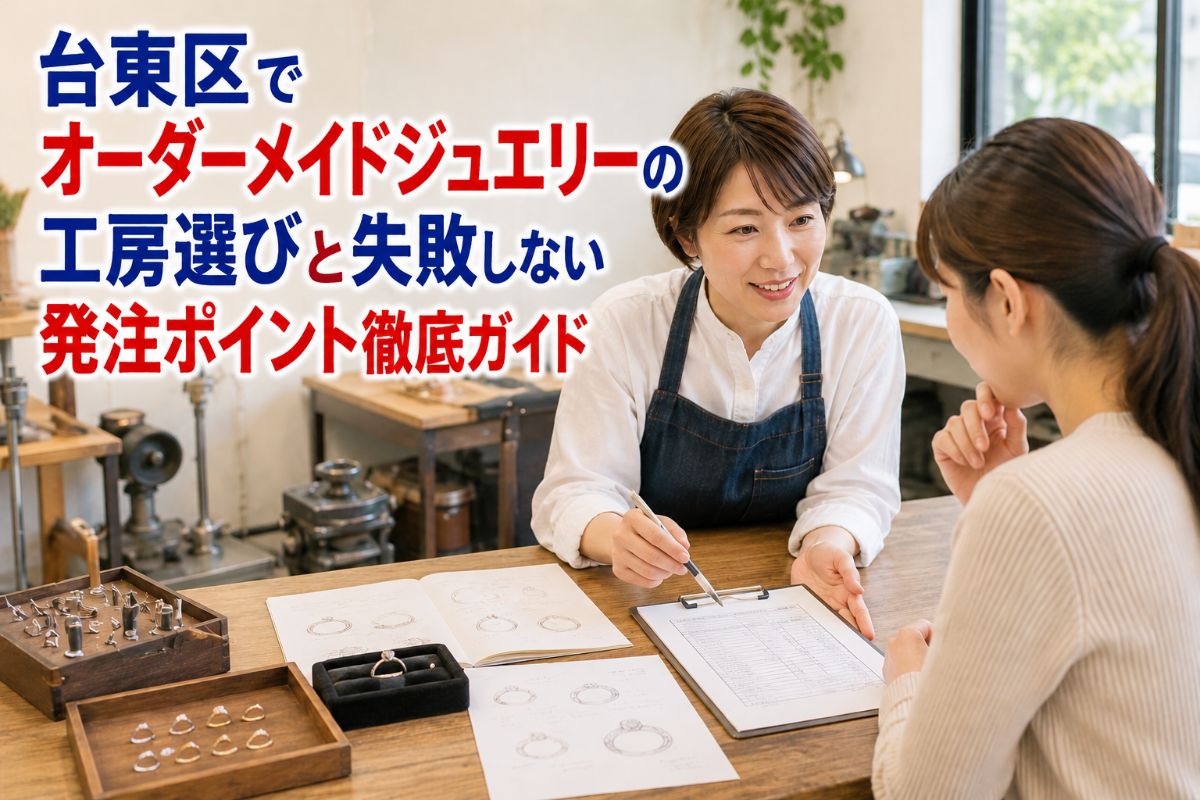 台東区でオーダーメイドジュエリーの工房選びと失敗しない発注ポイント徹底ガイド