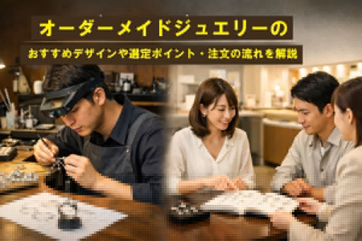 オーダーメイドジュエリーのおすすめデザインや選定ポイント・注文の流れを解説