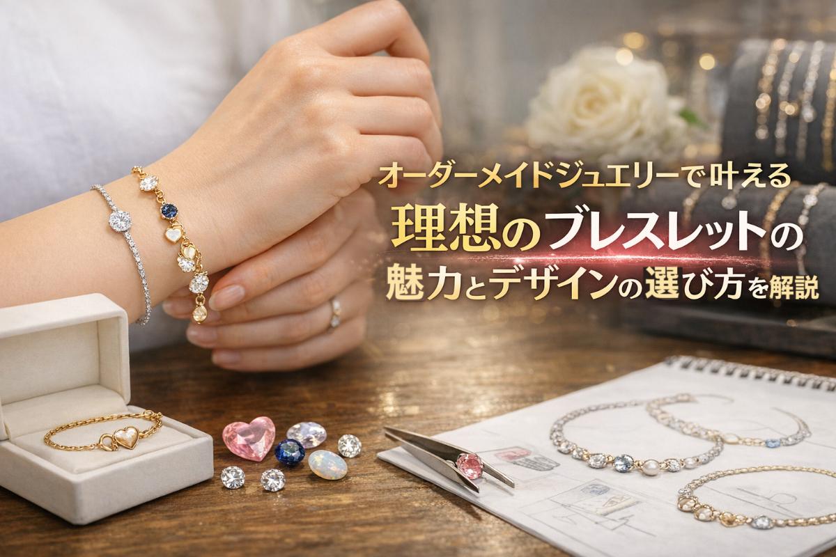 オーダーメイドジュエリーで叶える理想のブレスレットの魅力とデザインの選び方を解説