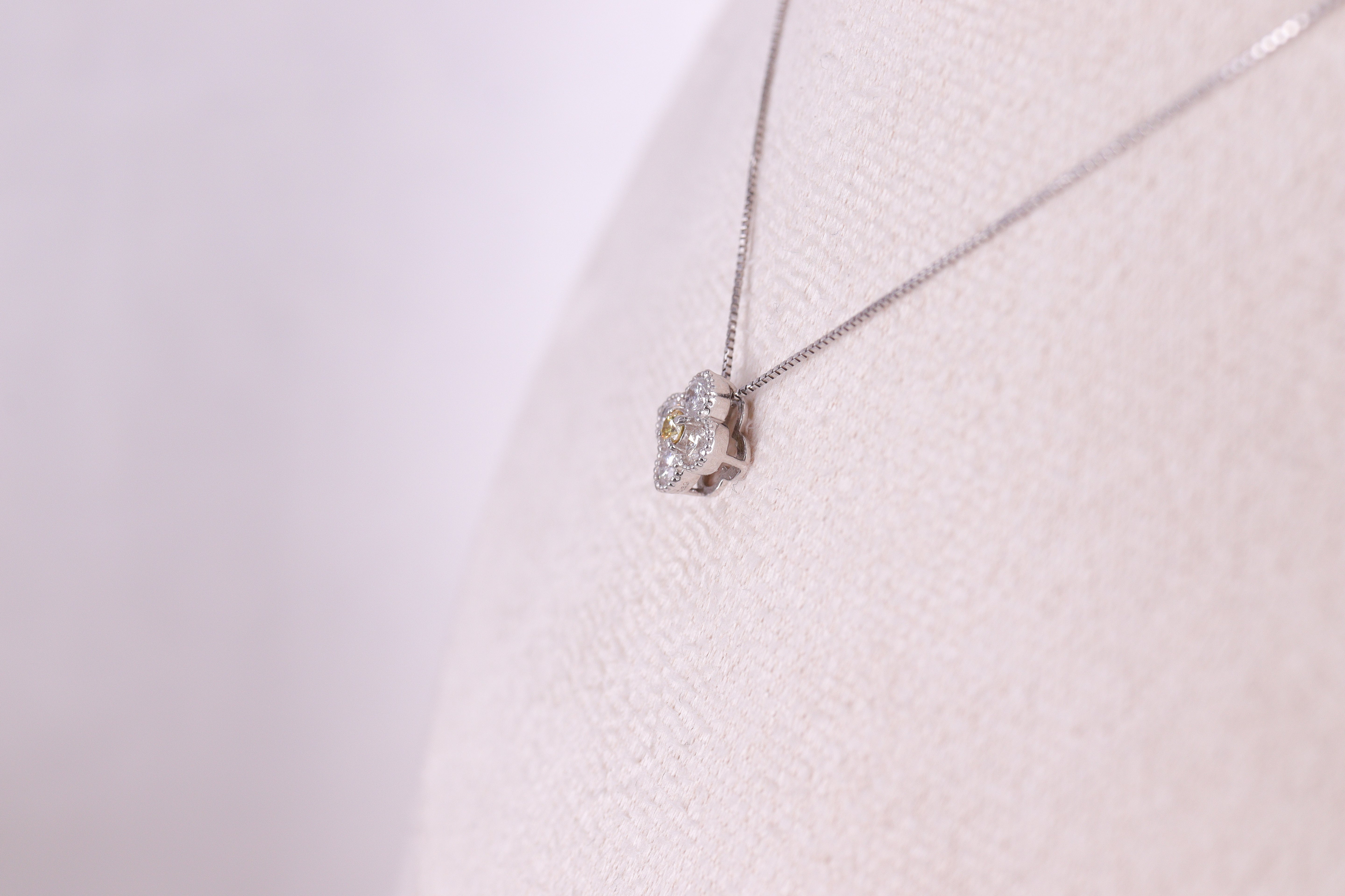 50％OFF ダイヤモンド/イエローダイヤモンド Pt900 ペンダント