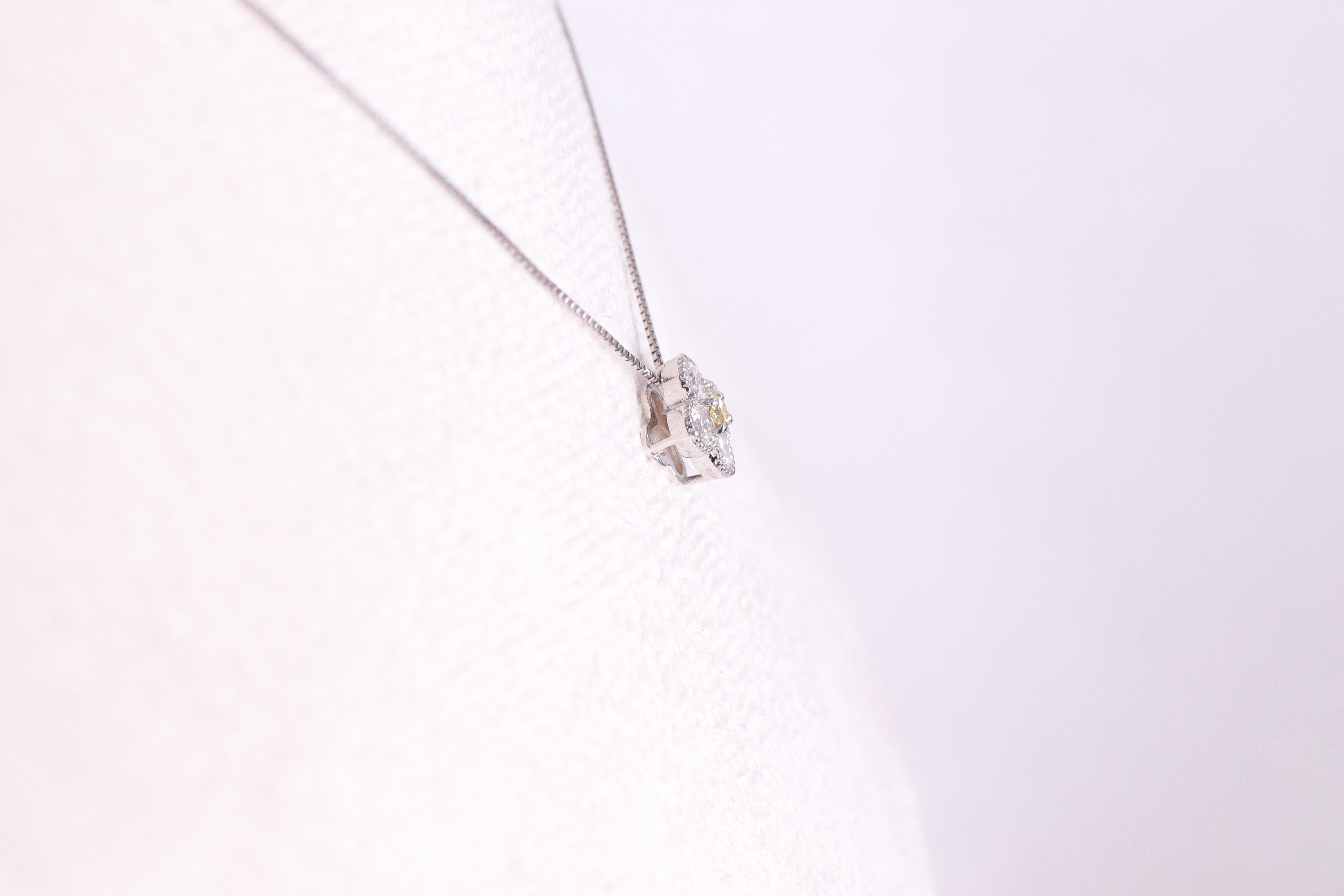 50％OFF ダイヤモンド/イエローダイヤモンド Pt900 ペンダント