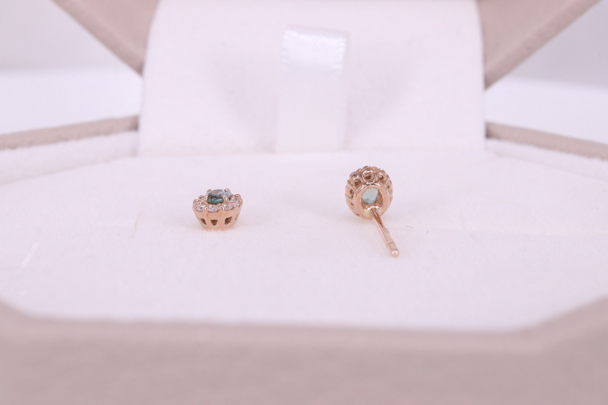 アレキサンドライト K18PG ピアス