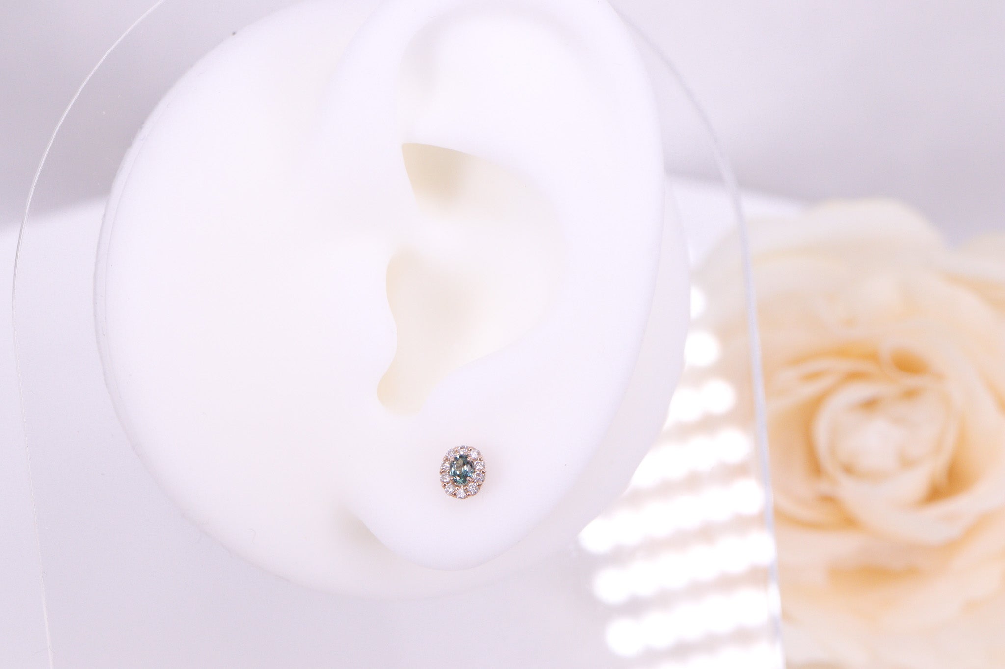 アレキサンドライト K18PG ピアス