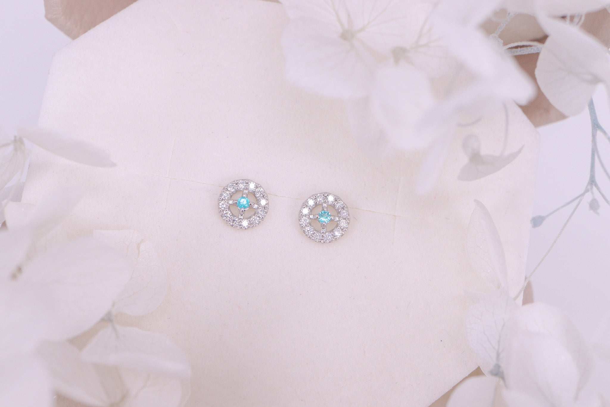 パライバトルマリン Pt　ピアス