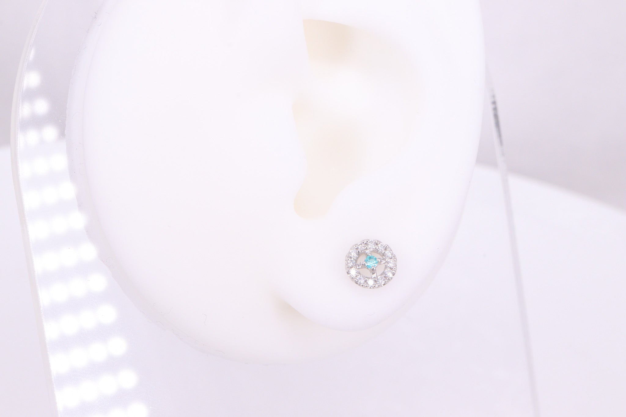 パライバトルマリン Pt　ピアス