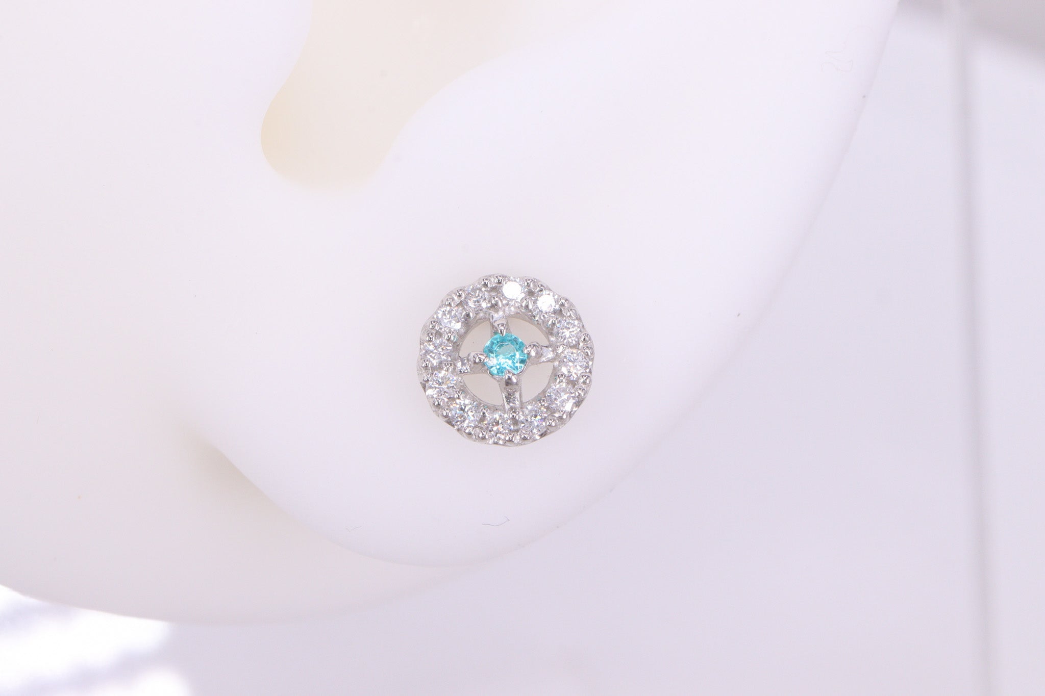 パライバトルマリン Pt　ピアス